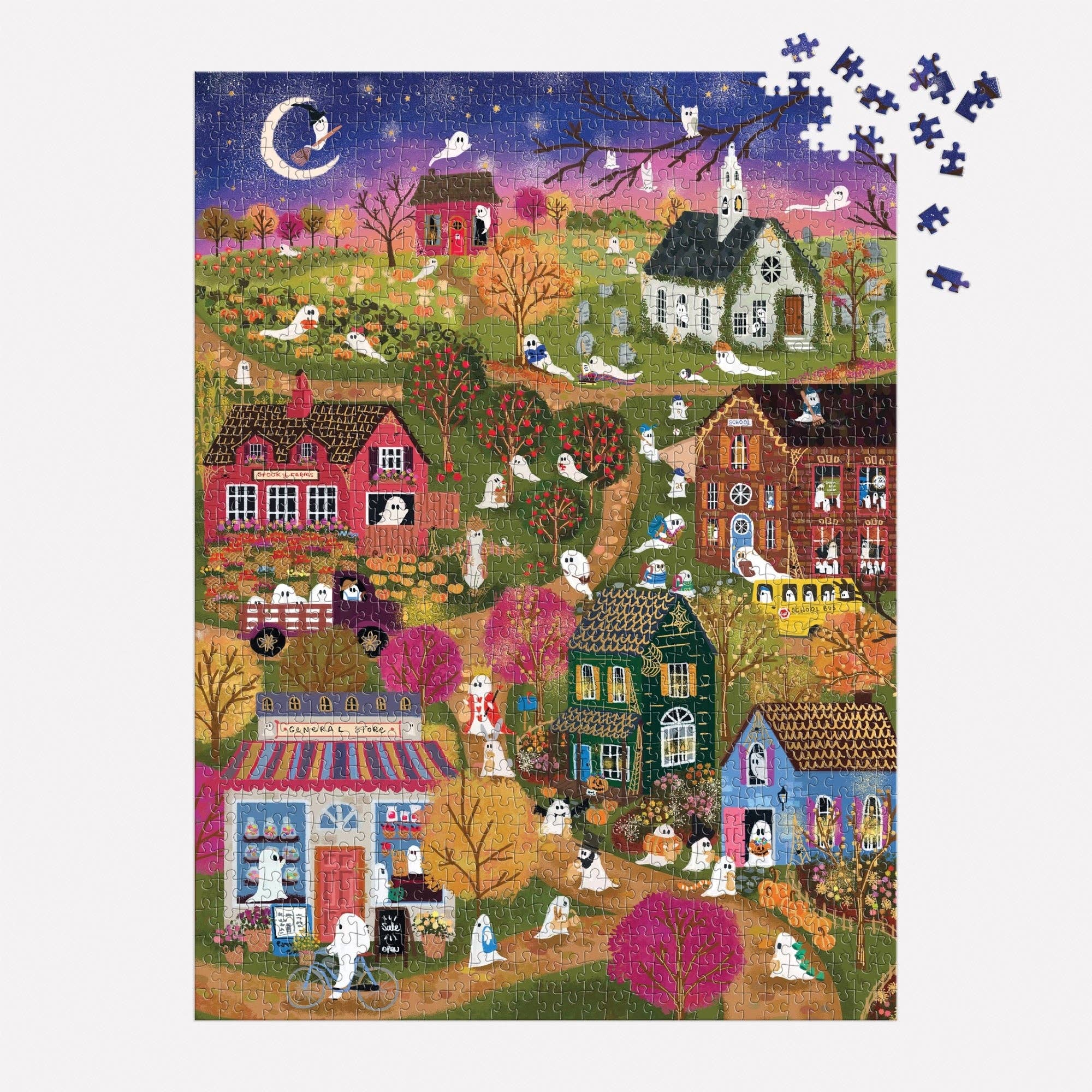 Joy Laforme Spooky Village 1,000 Piece Foil Puzzle