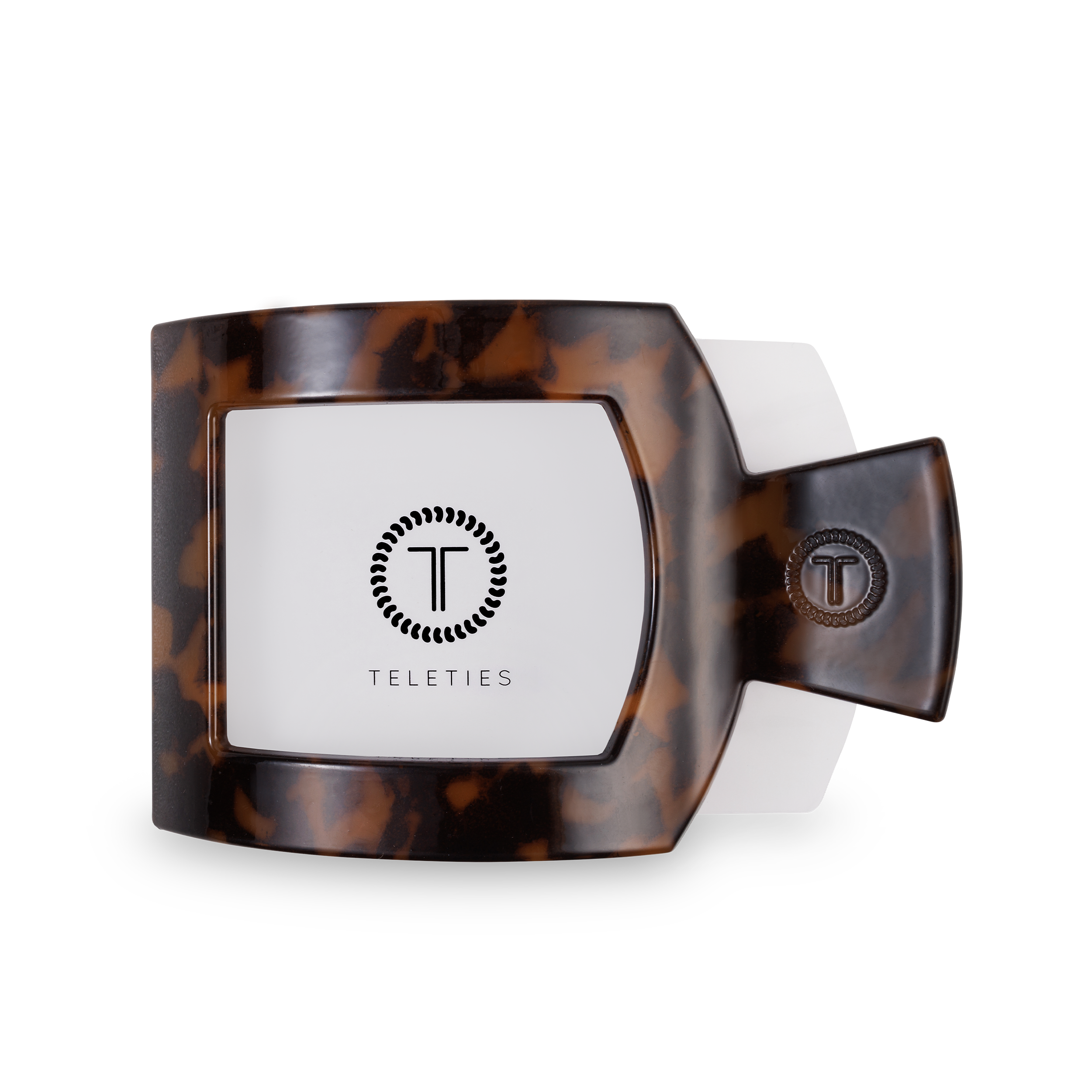 Square Flat Hair Clip | Large | Tortoise