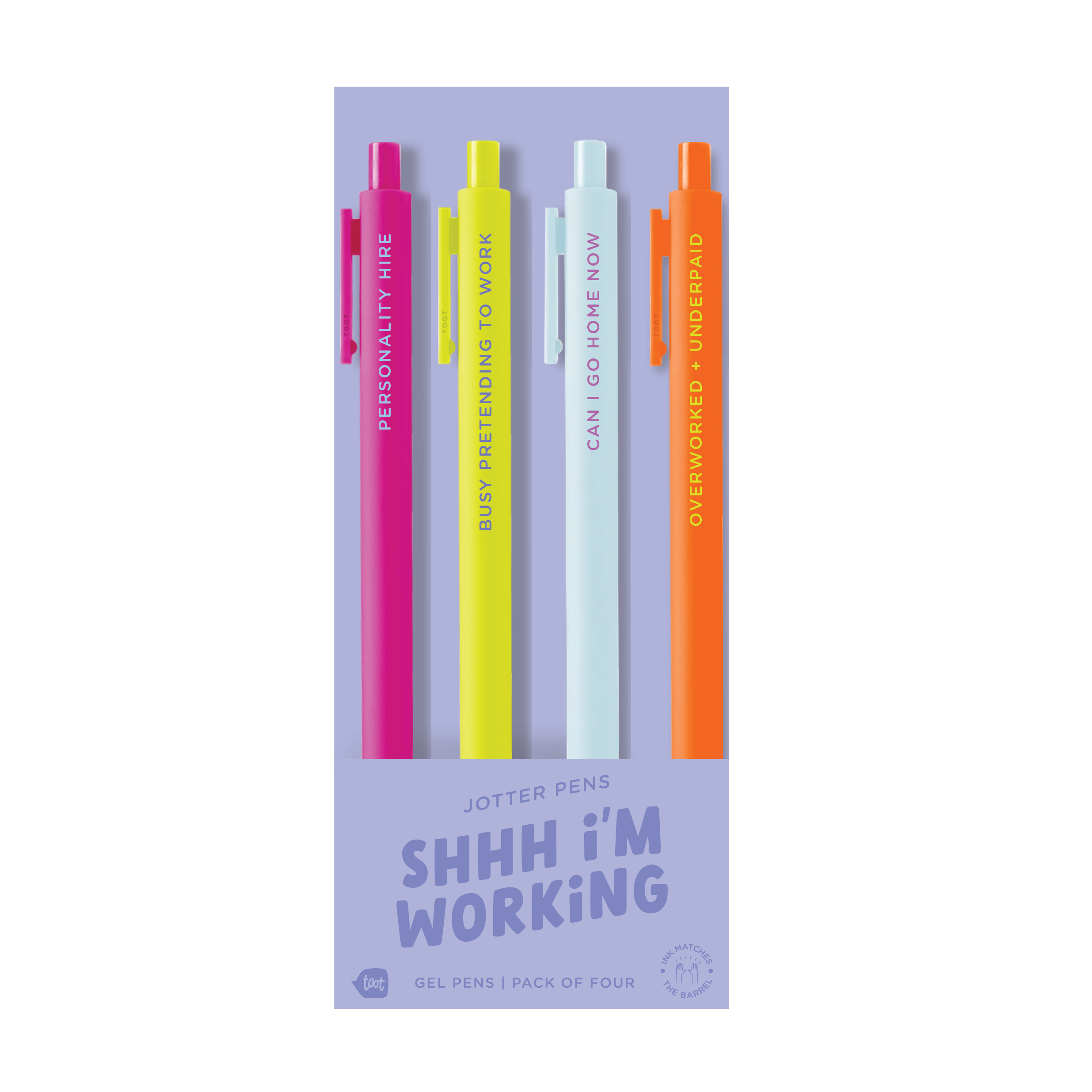 Jotter Pen Set 4 Pack: Let's Go Girls