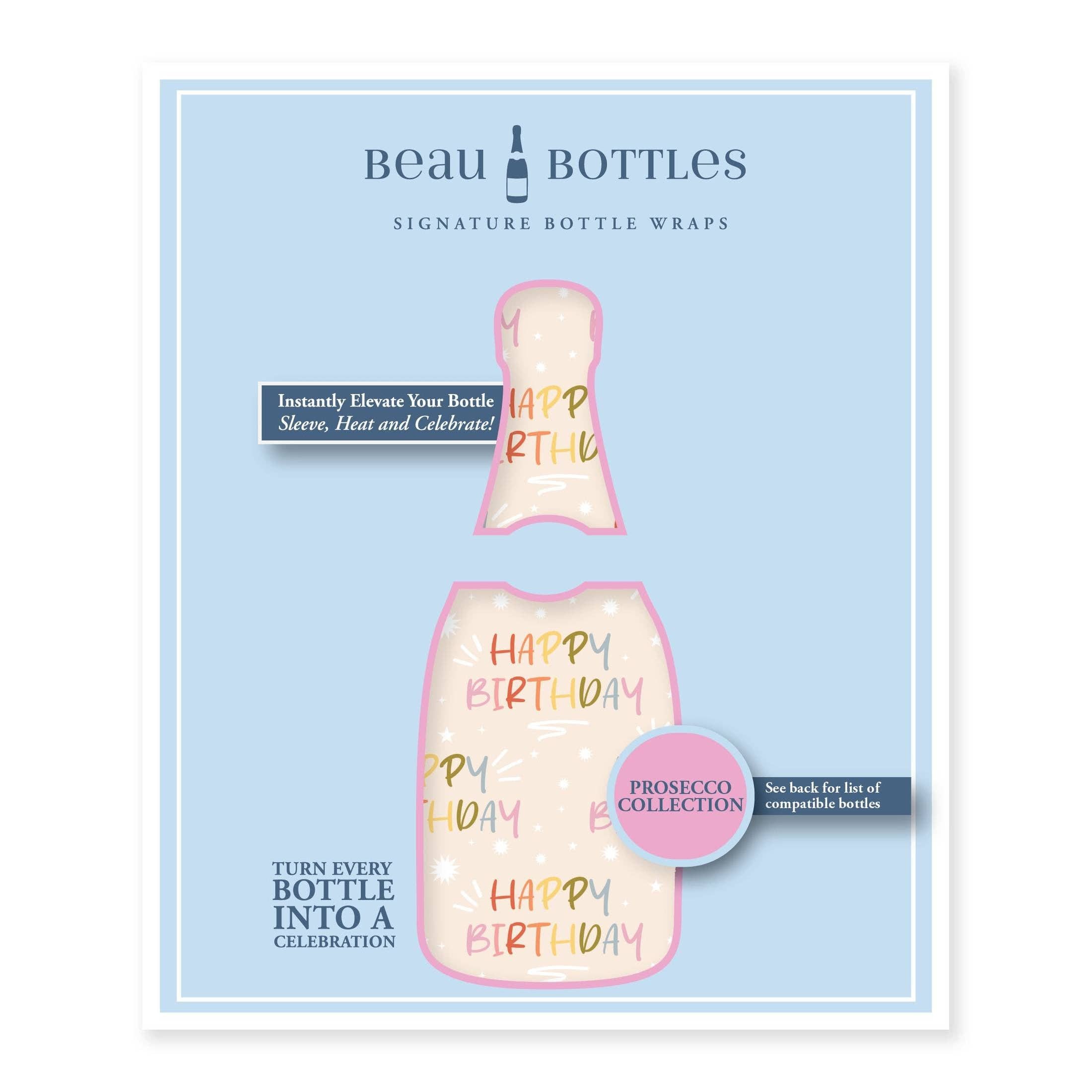 Beau Bottles Birthday in Pastel - Prosecco Collection