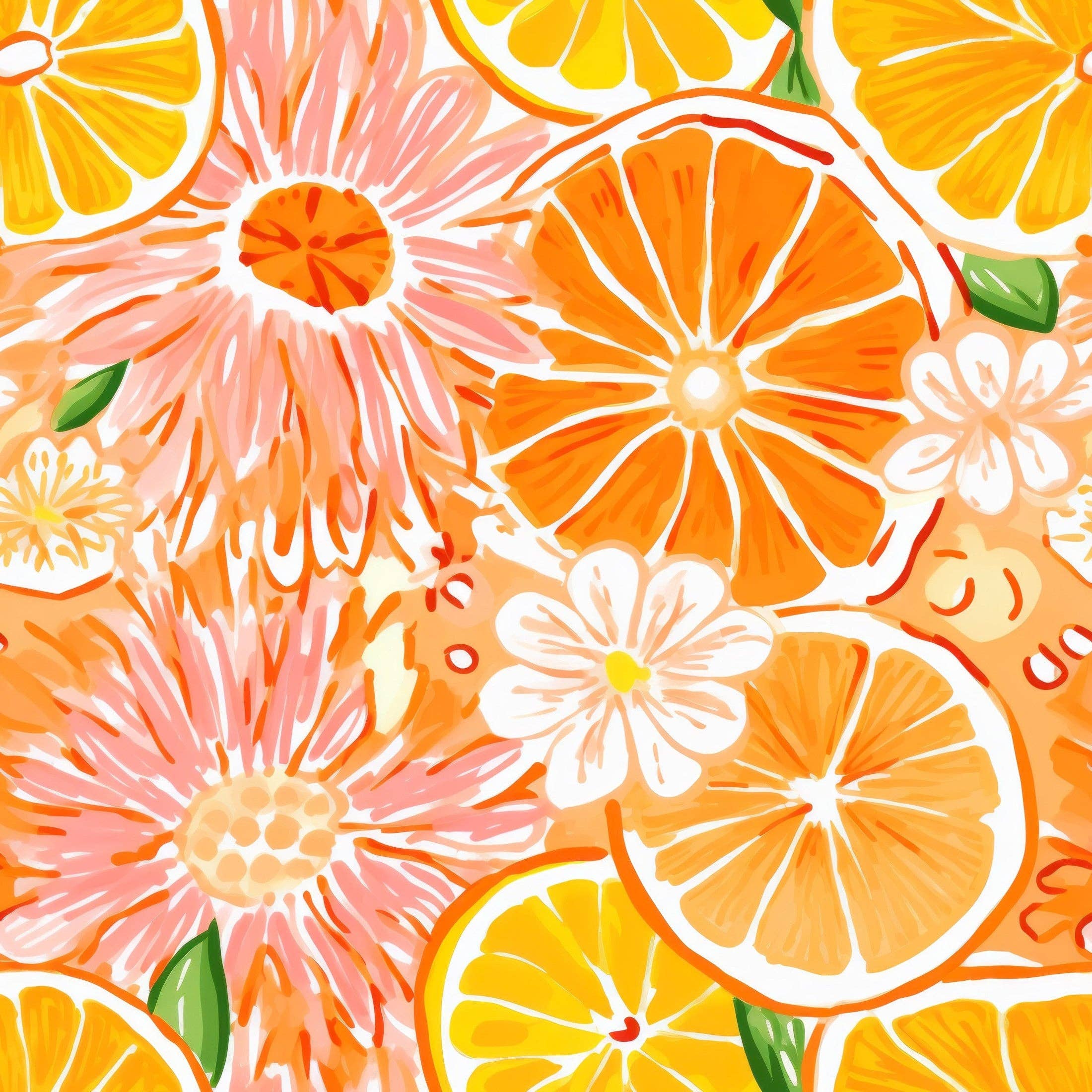Beau Bottles Preppy Watercolor Oranges - Prosecco Collection
