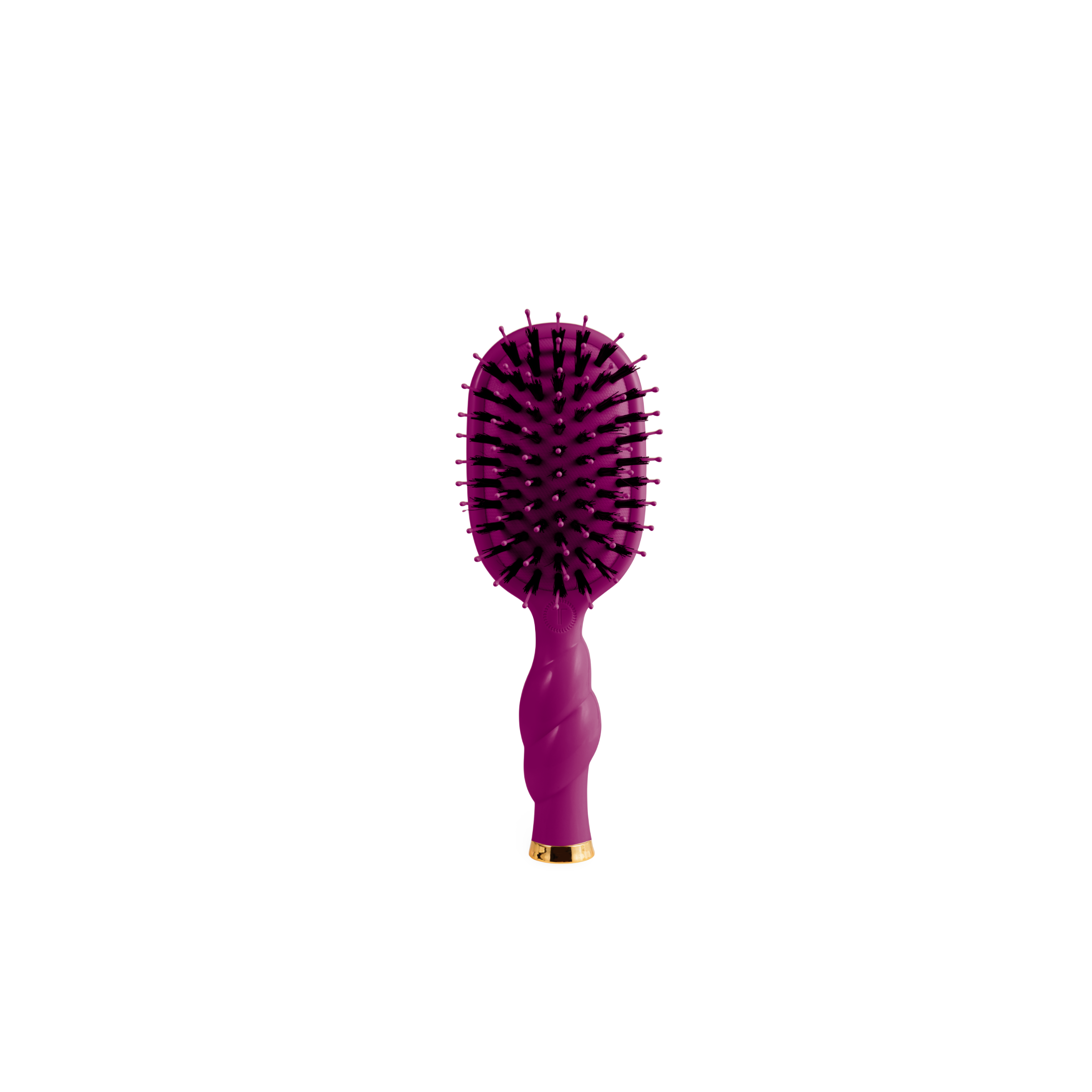 Mini Boar Bristle Hair Brush - Mulberry