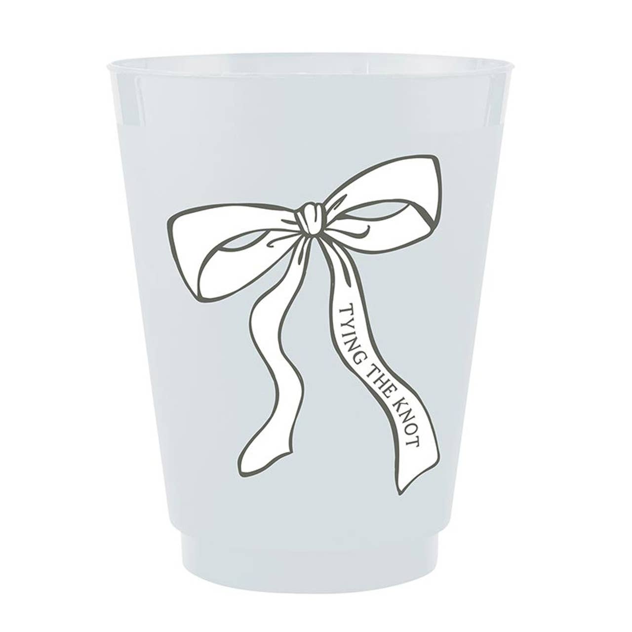 Tying the Knot Frosted Cups