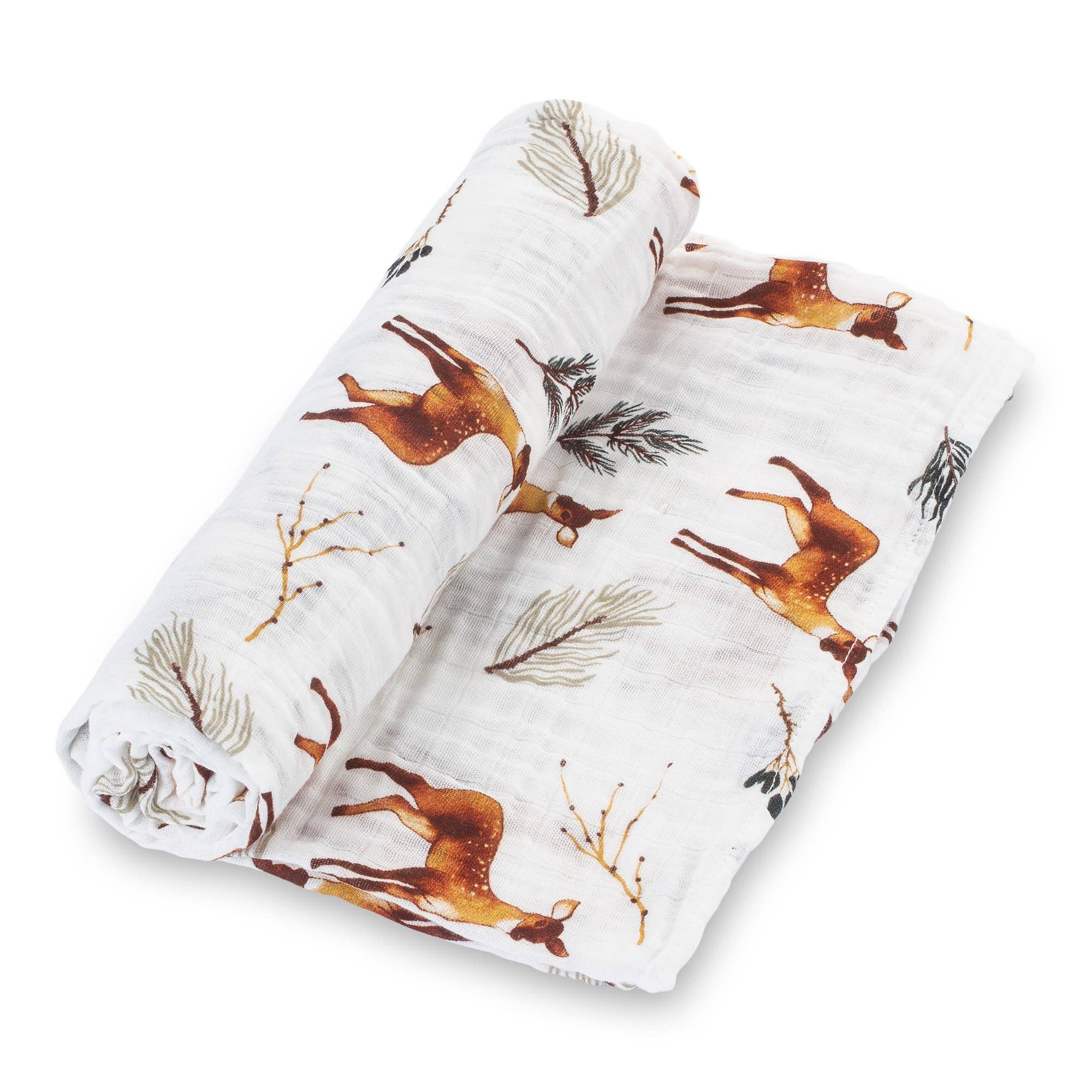 Oh Deer Muslin Swaddle Blanket