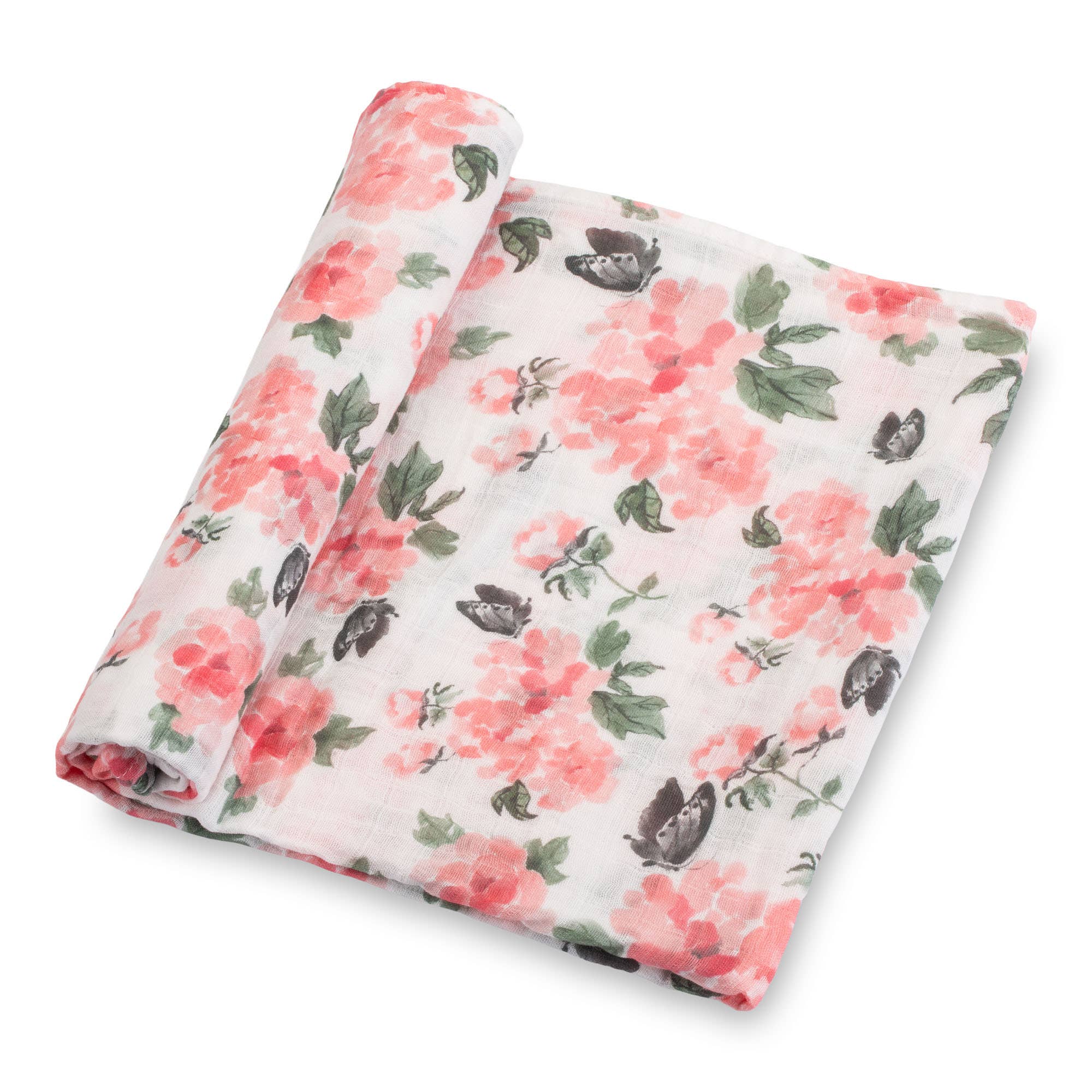Pretty in Peony Muslin Swaddle Blanket