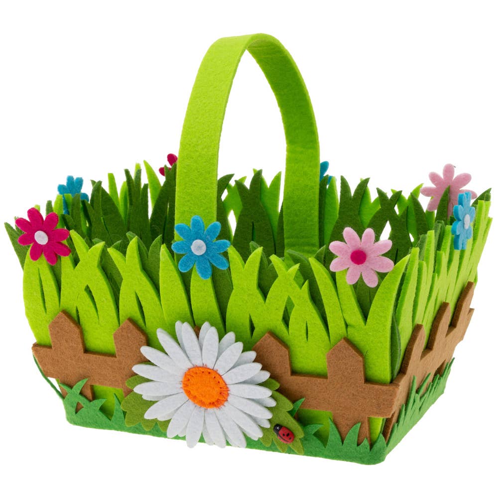 Daisy Flowers Easter Basket