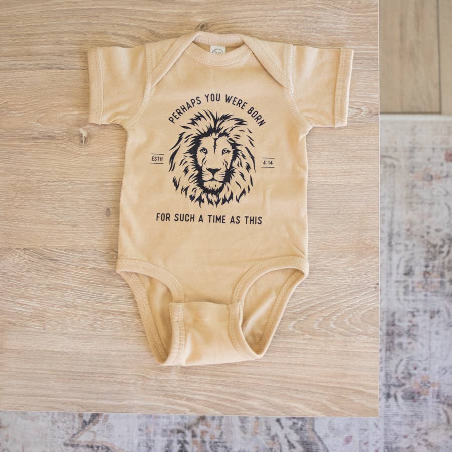 Esther Lion Baby Bodysuit
