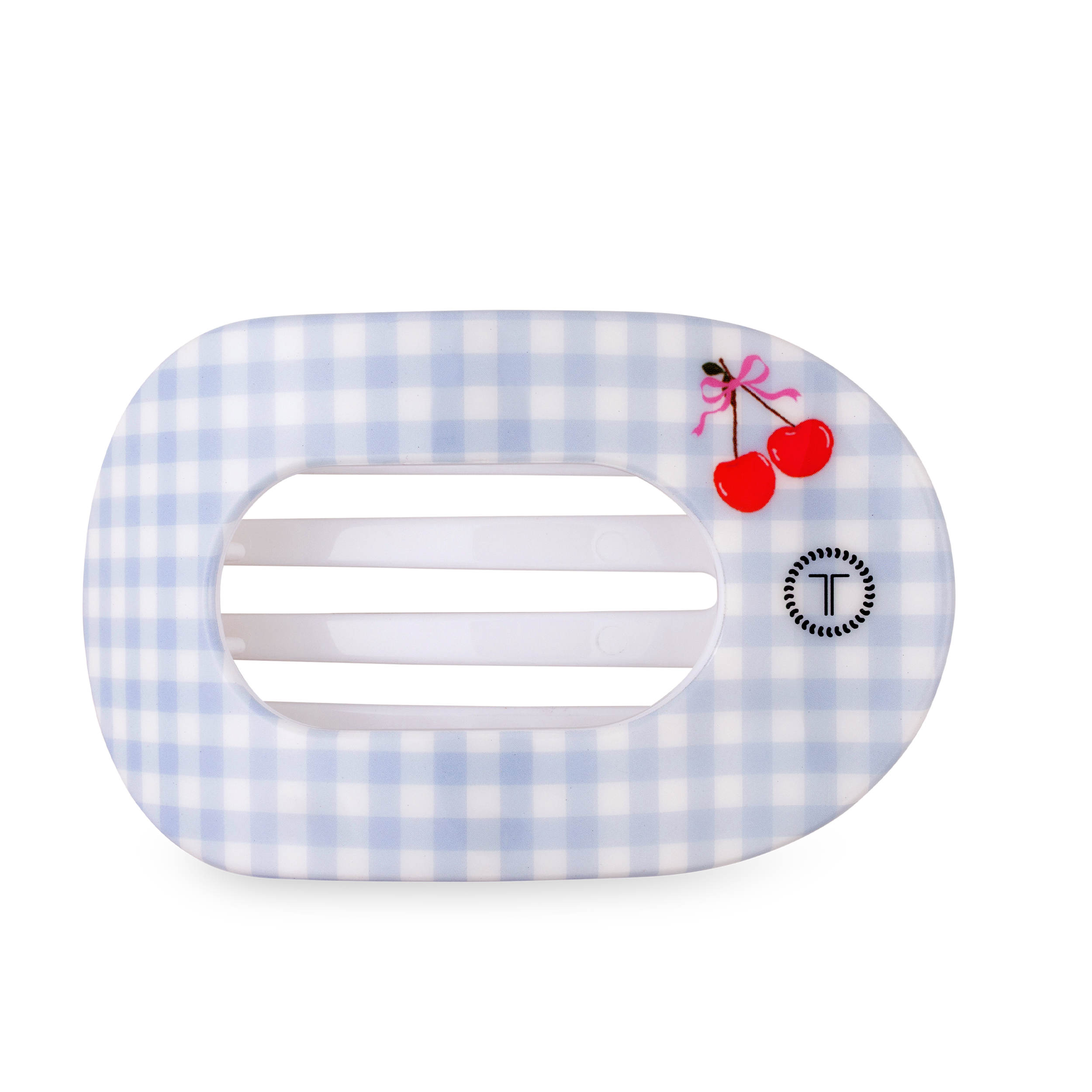 Flat Round Hair Clip | Large | Basket of Cherries