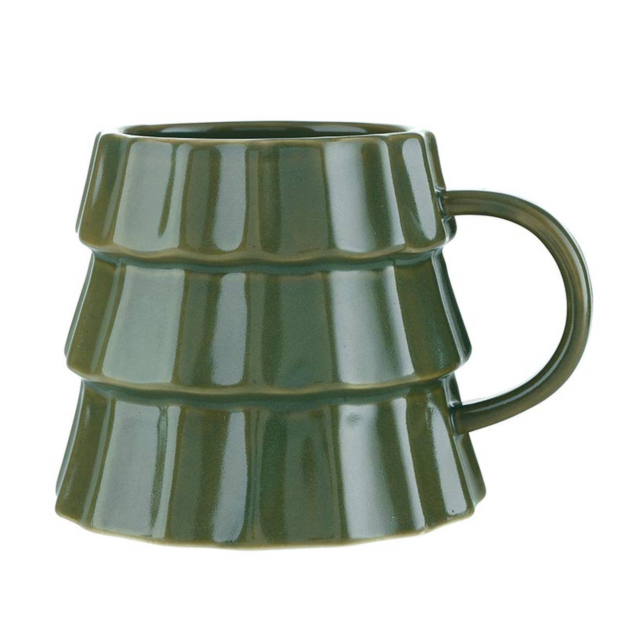 Green Ceramic Tree Mug