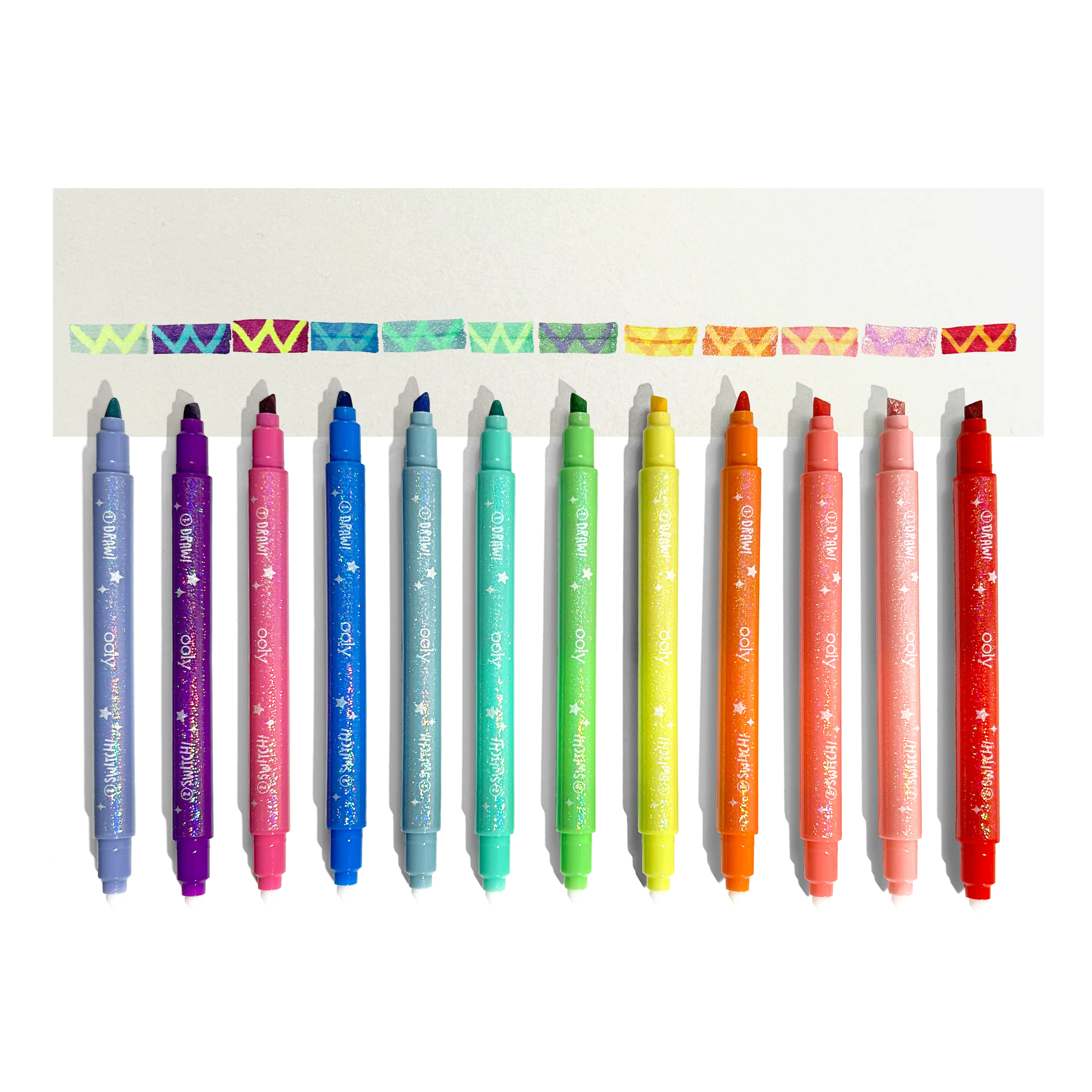 Switch-Eroo Sparkle Glittery Color Changing Markers