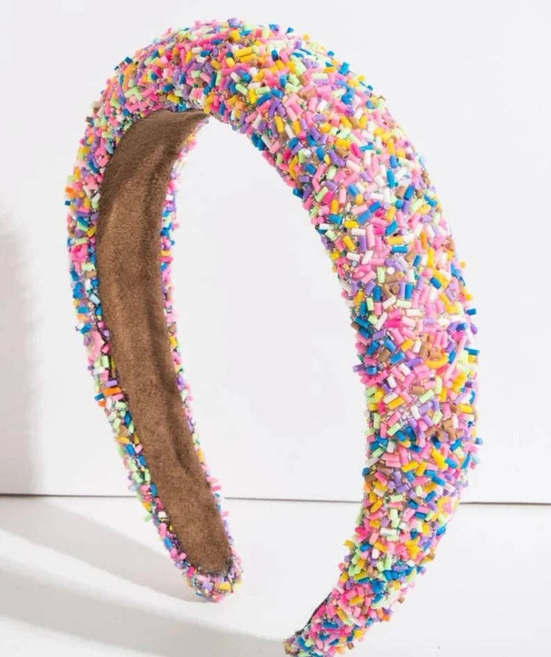 Candy Crush Beaded Headband