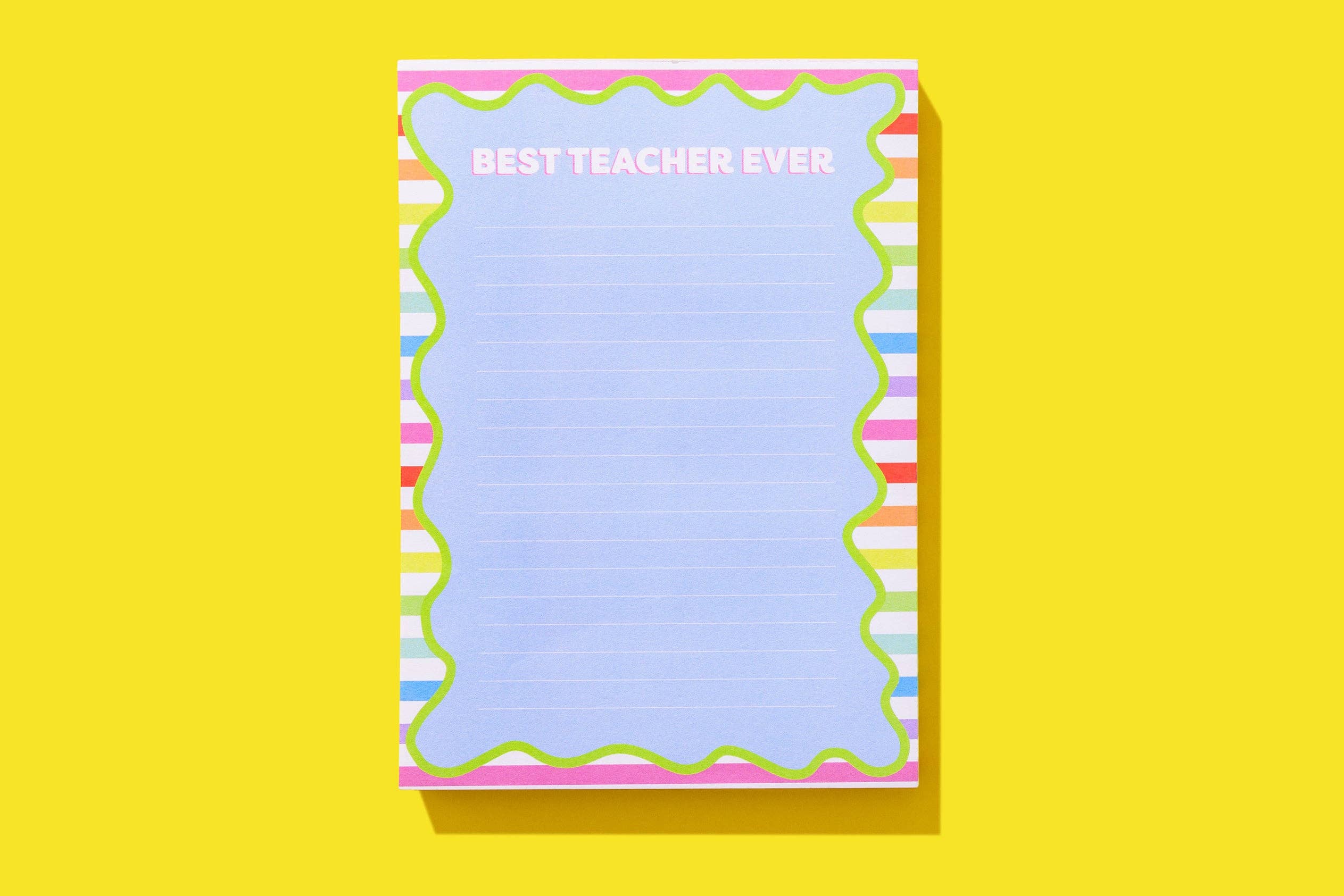 "Best Teacher Ever" Notepad w/ Magnet