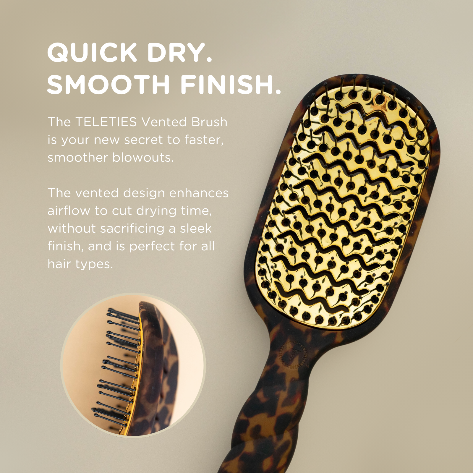 Vented Hair Brush | Tortoise