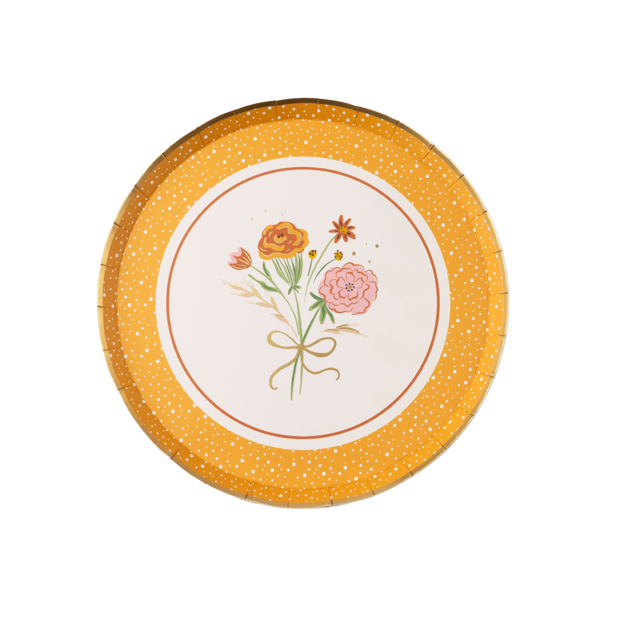 Cozy Fall Floral Dessert Plates