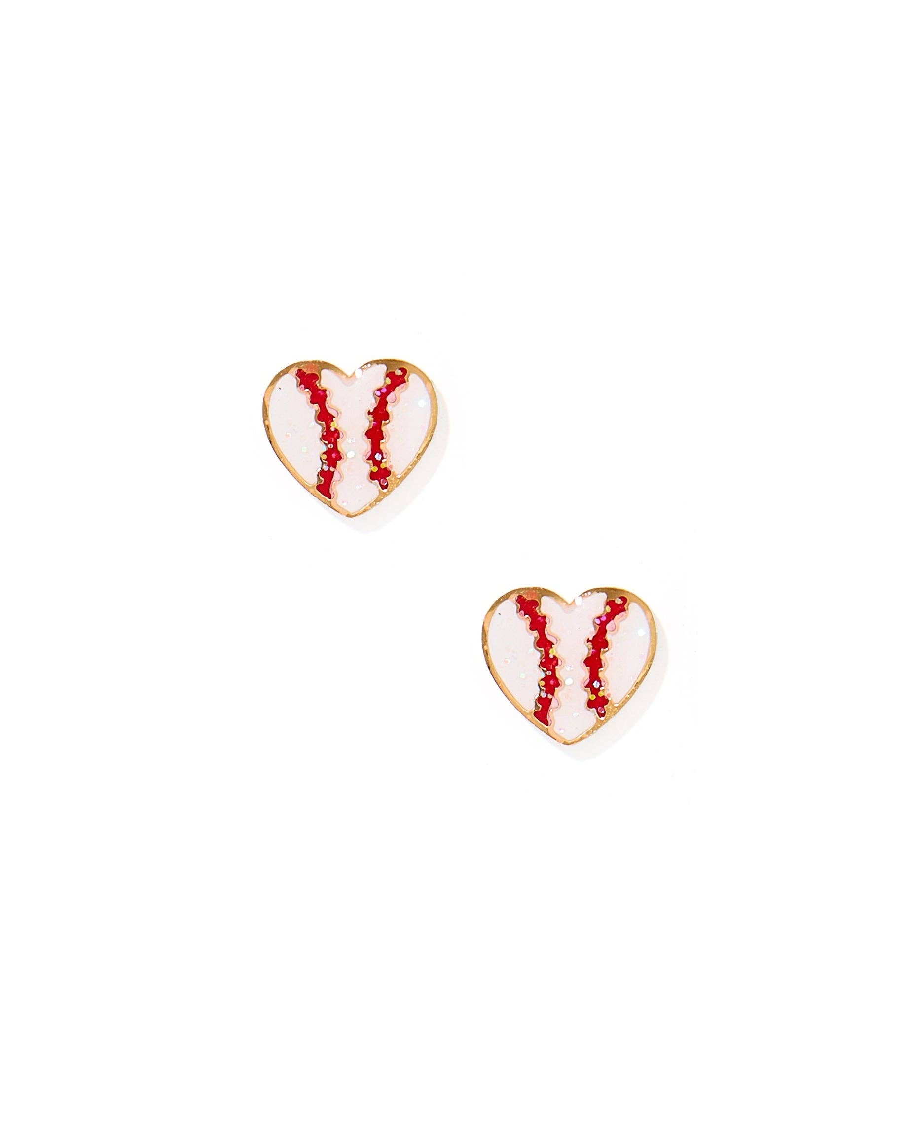 Baseball Screwback Stud Earrings