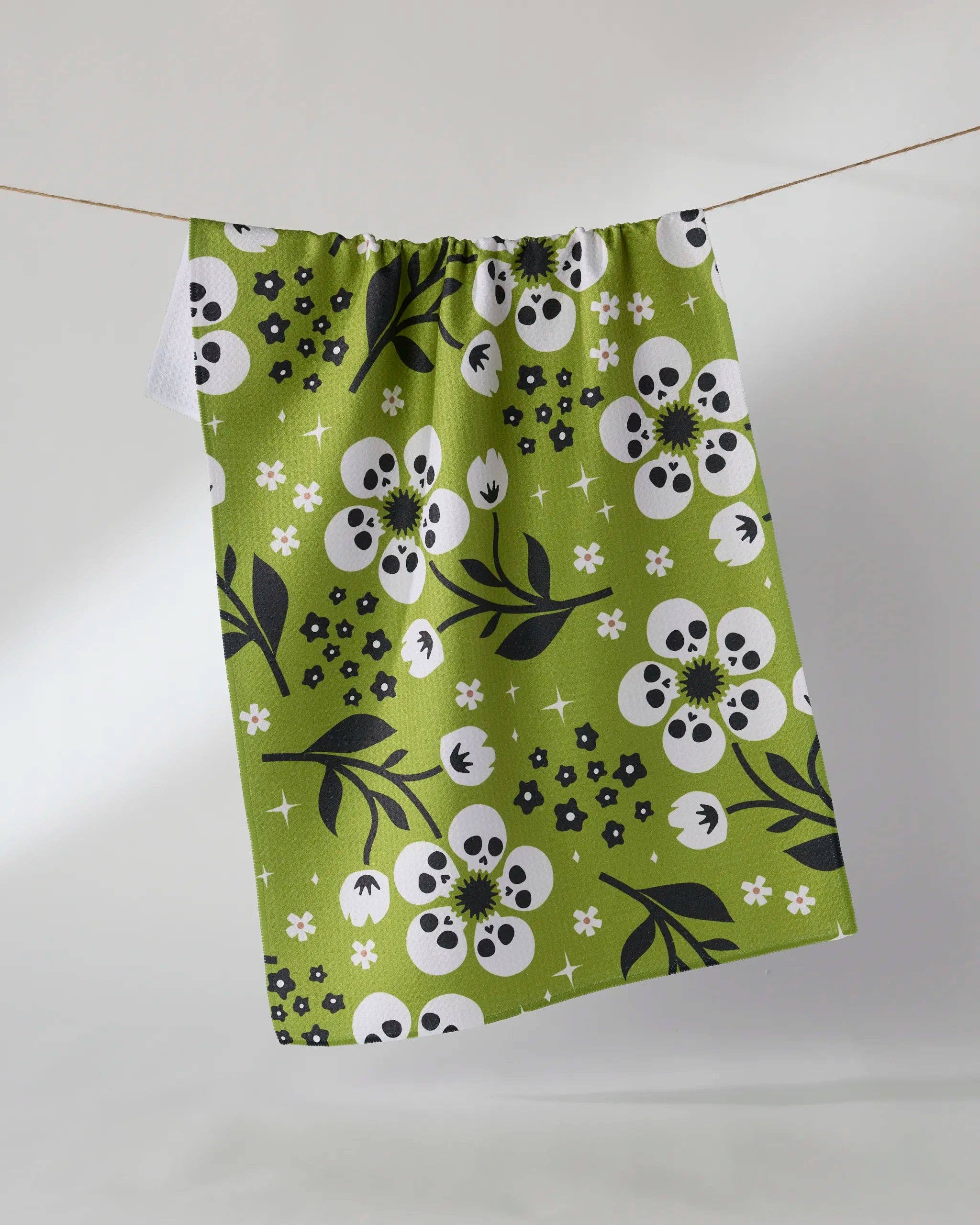 Marrow Bloom Tea Towel: Orange