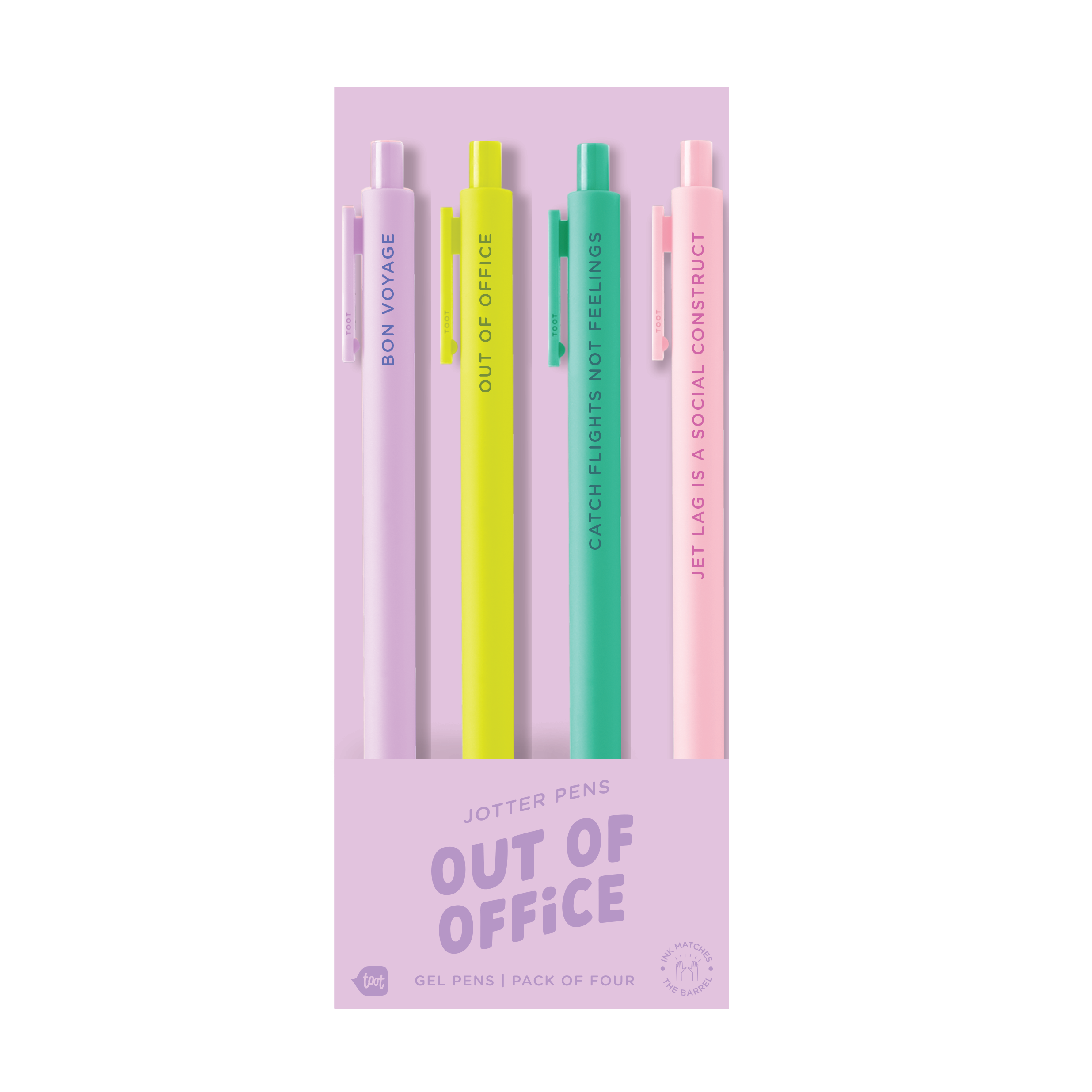 Jotter Pen Set 4 Pack: Let's Go Girls