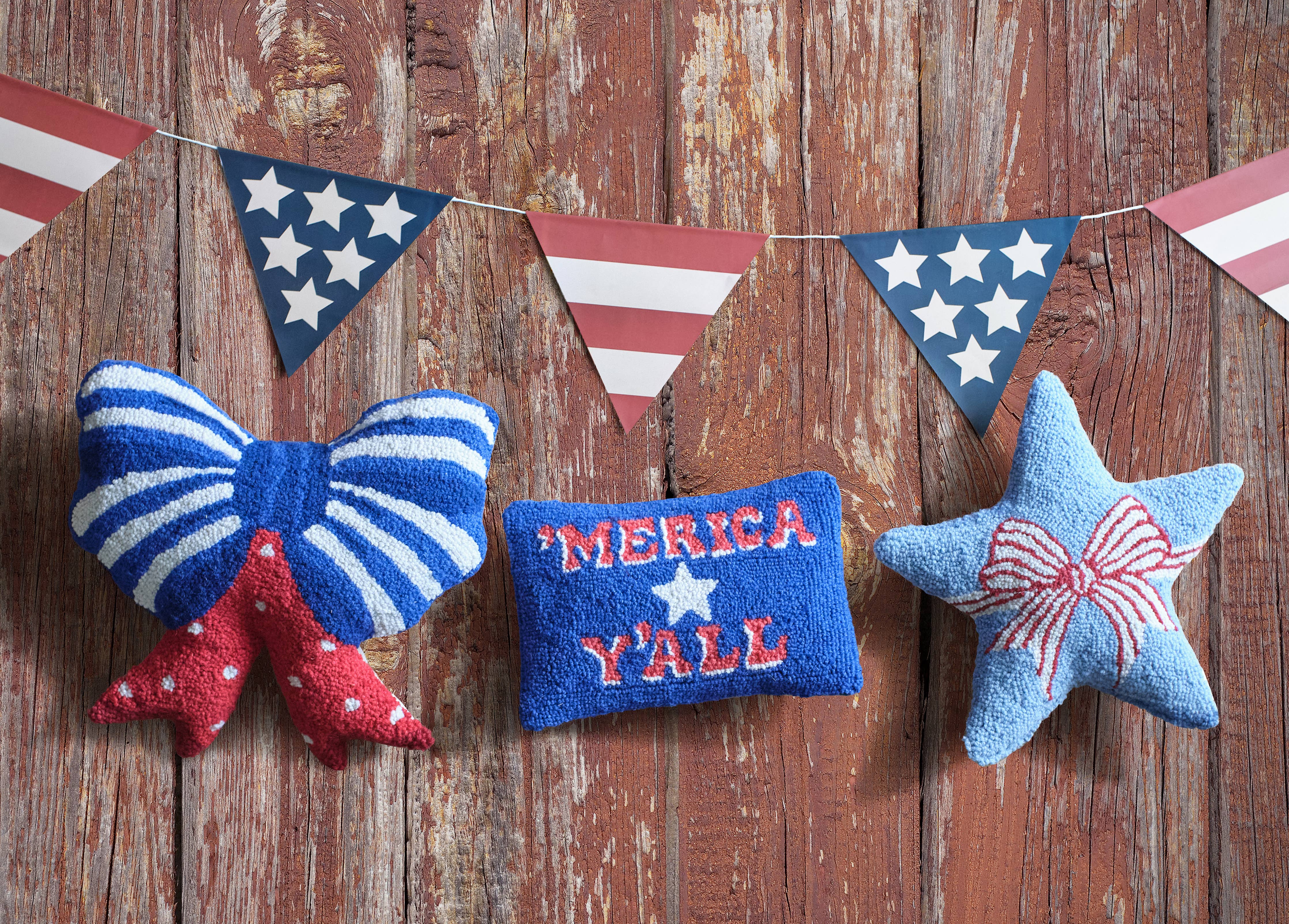 Shaped Star Bow Hook Pillow