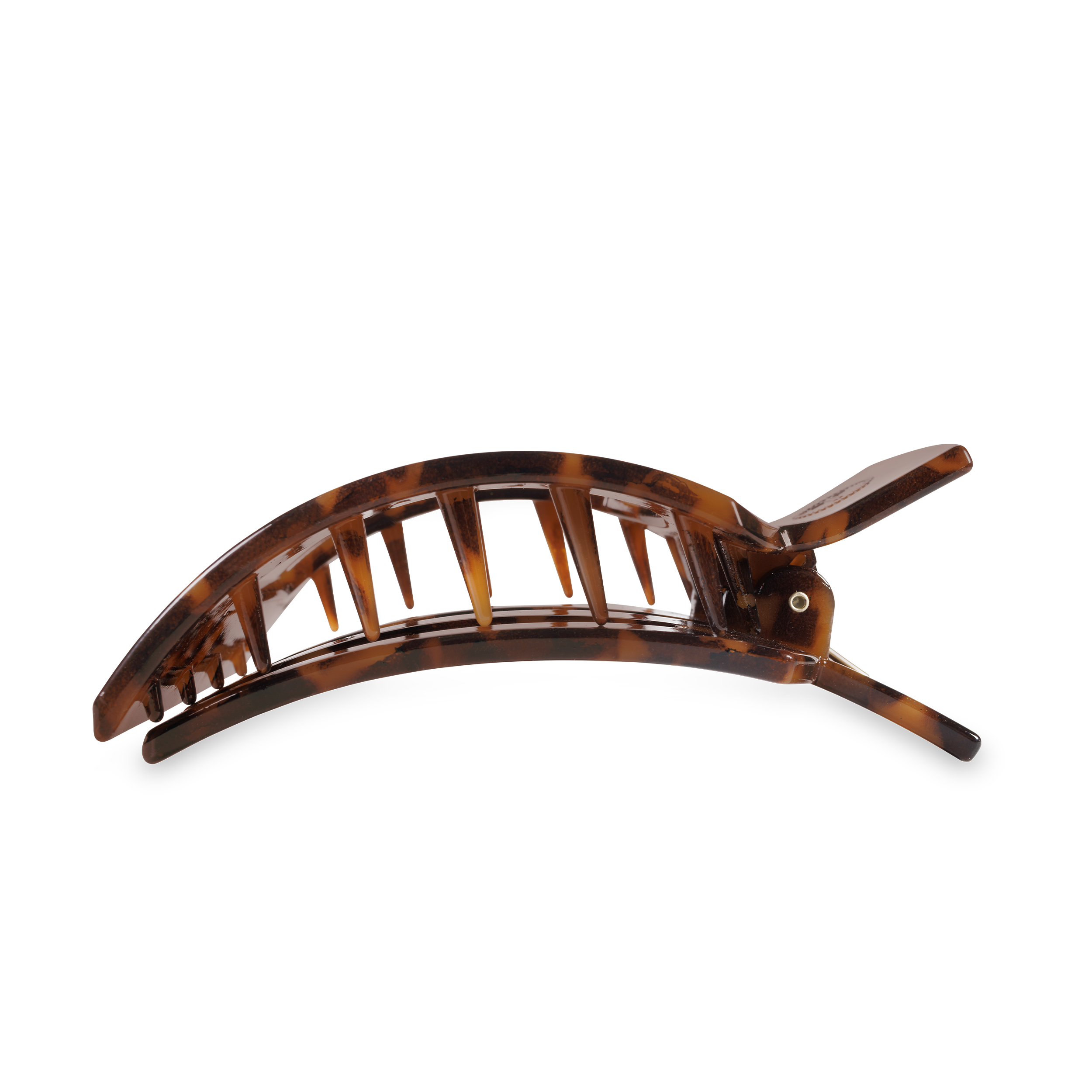 Square Flat Hair Clip | Large | Tortoise