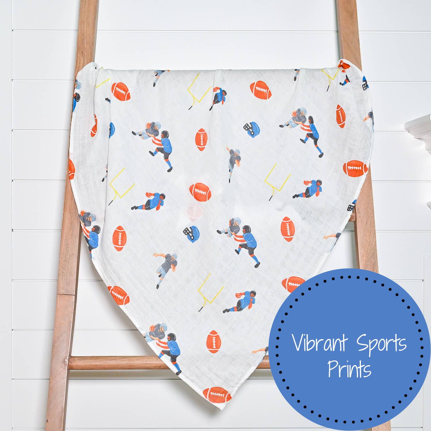 Touchdown Muslin Swaddle Blanket