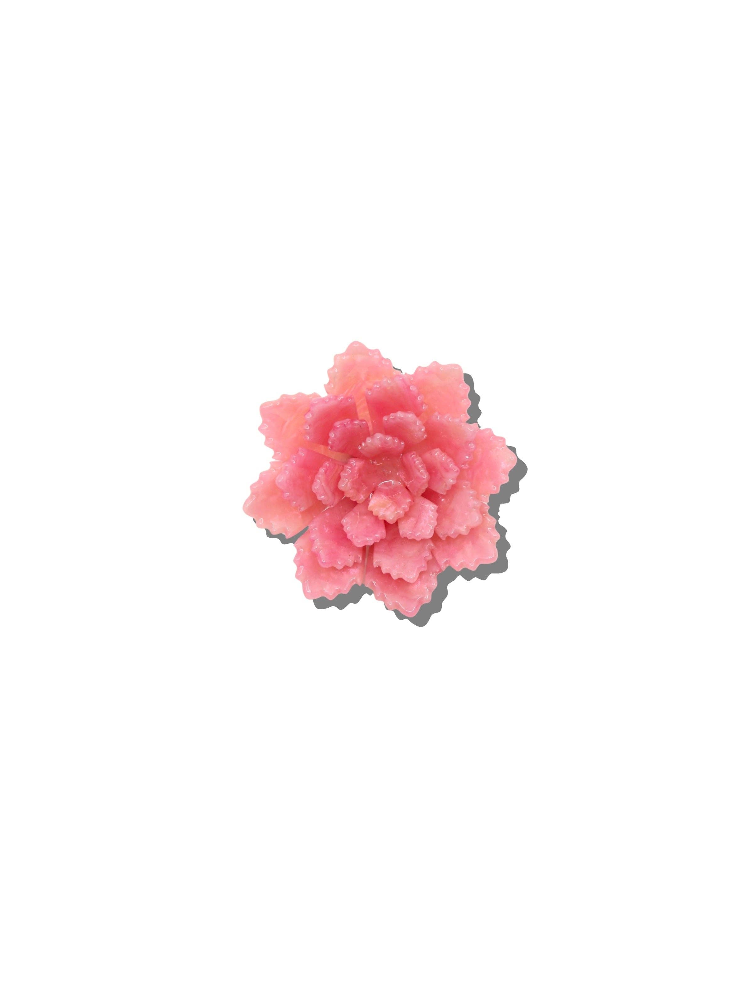 Origami Peony Brooch Pin