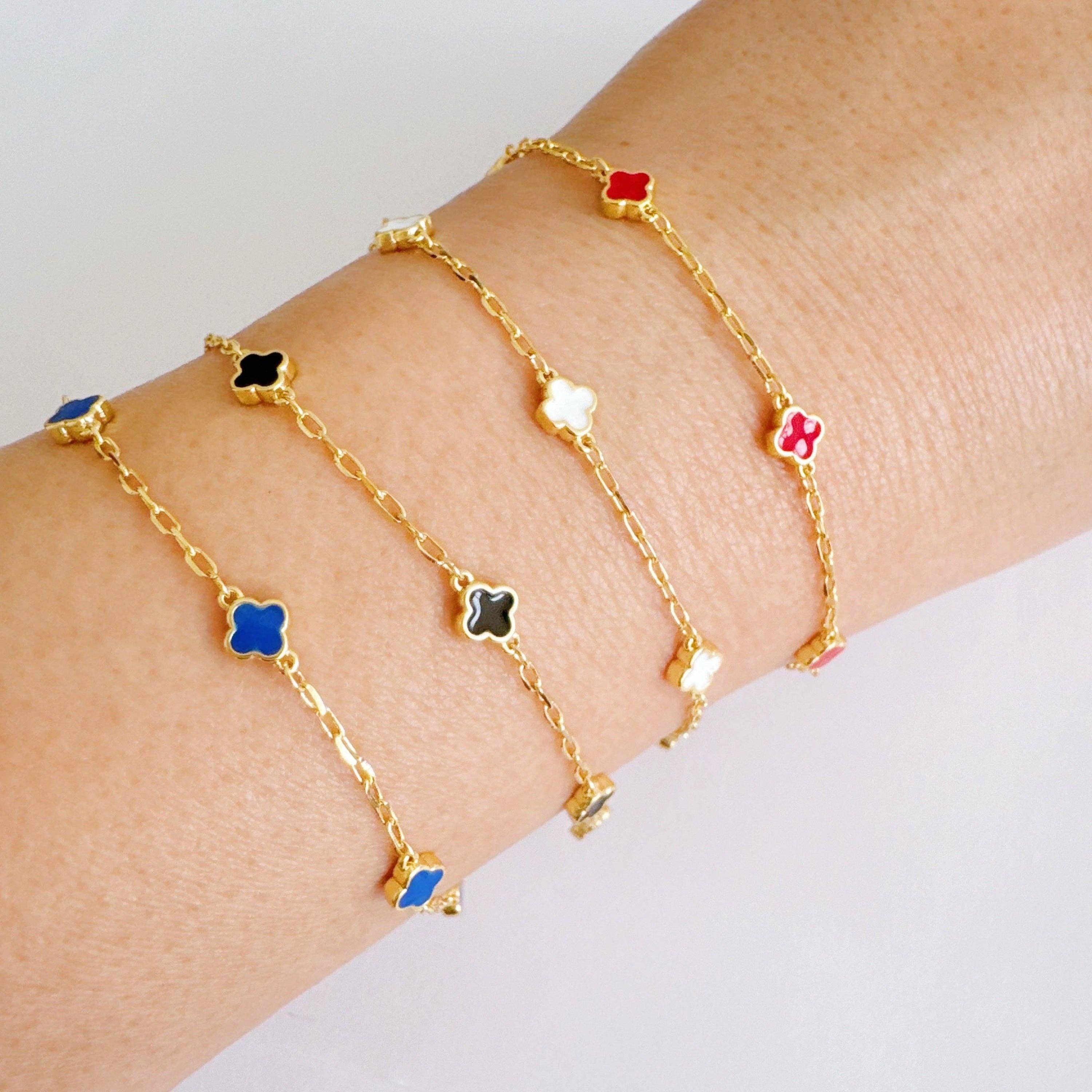 Petite Clover Layer Bracelet