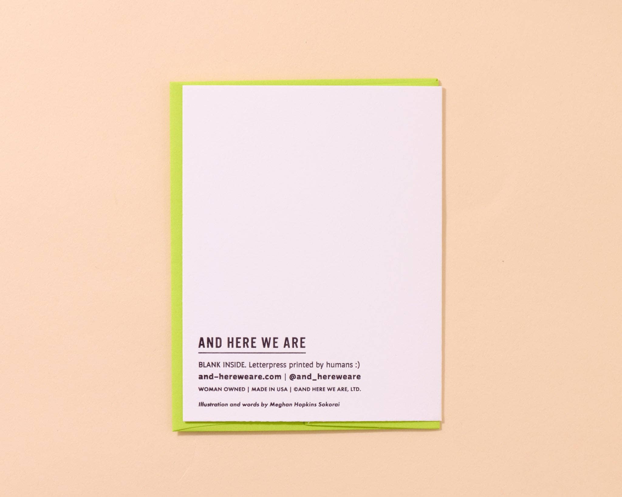 Letterpress Rainbow Trout Father's Day Card