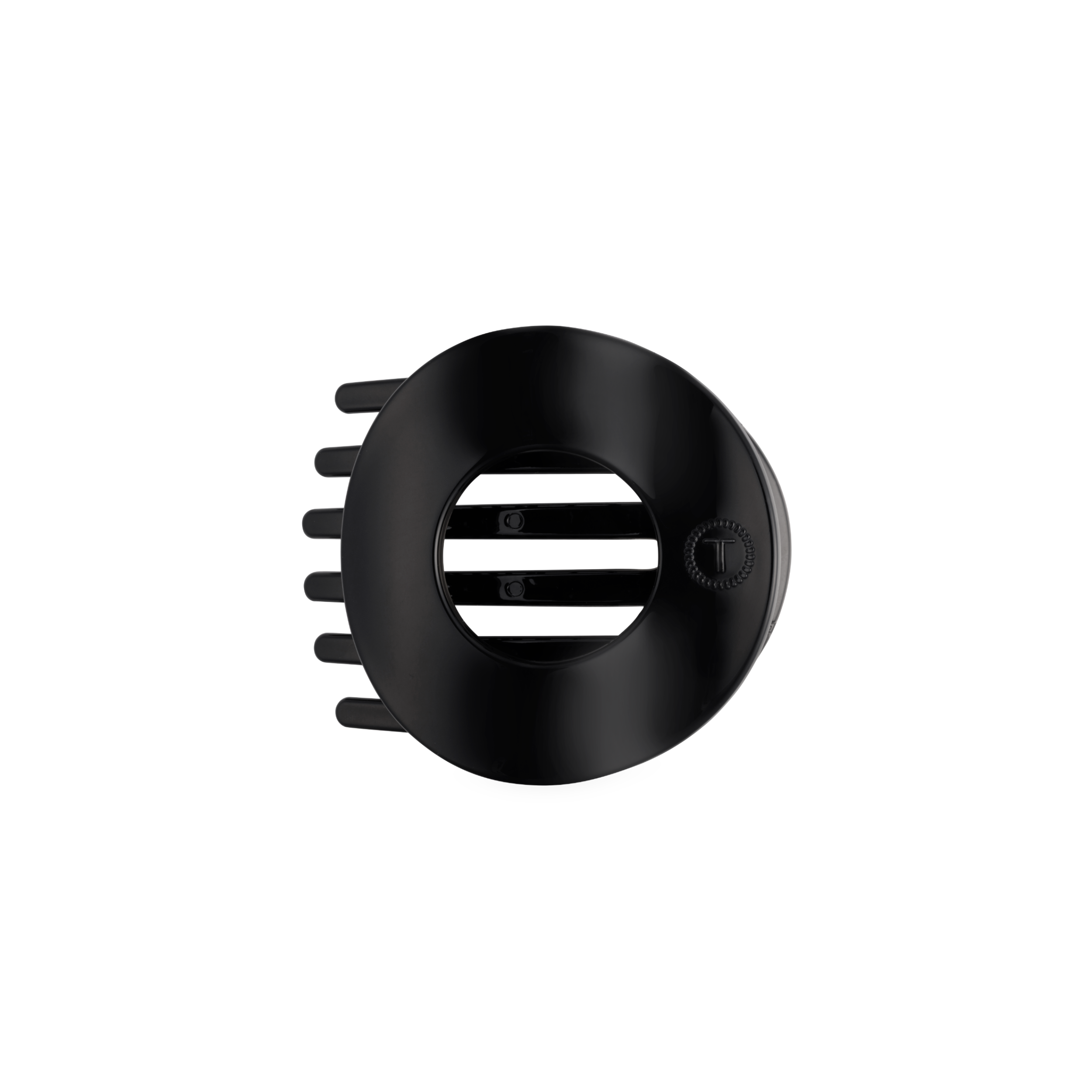 Jet Black | Medium | Flat Circle Hair Clip