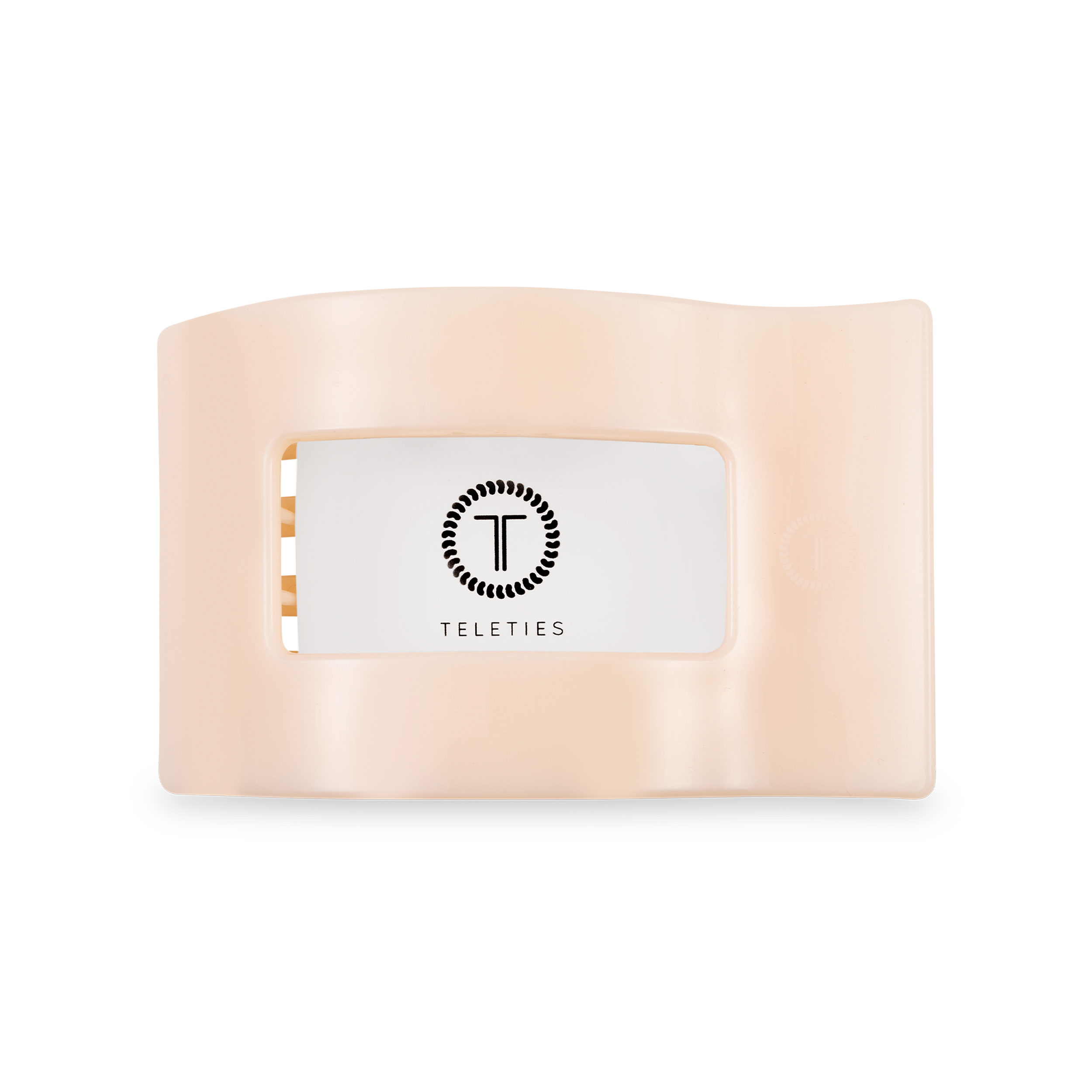 Flat Rectangle Hair Clip | Medium | Almond Beige