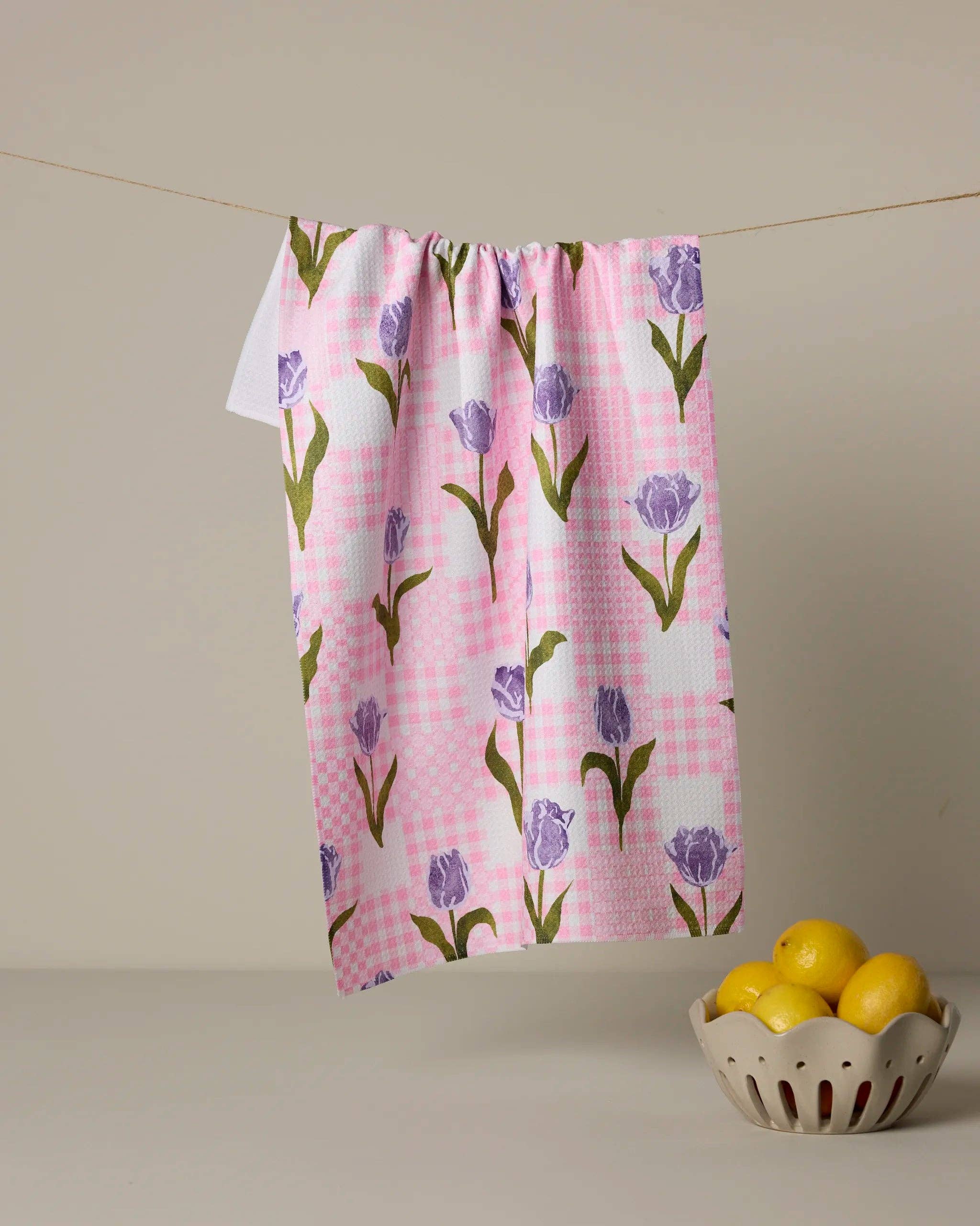 Tulip Town Tea Towel