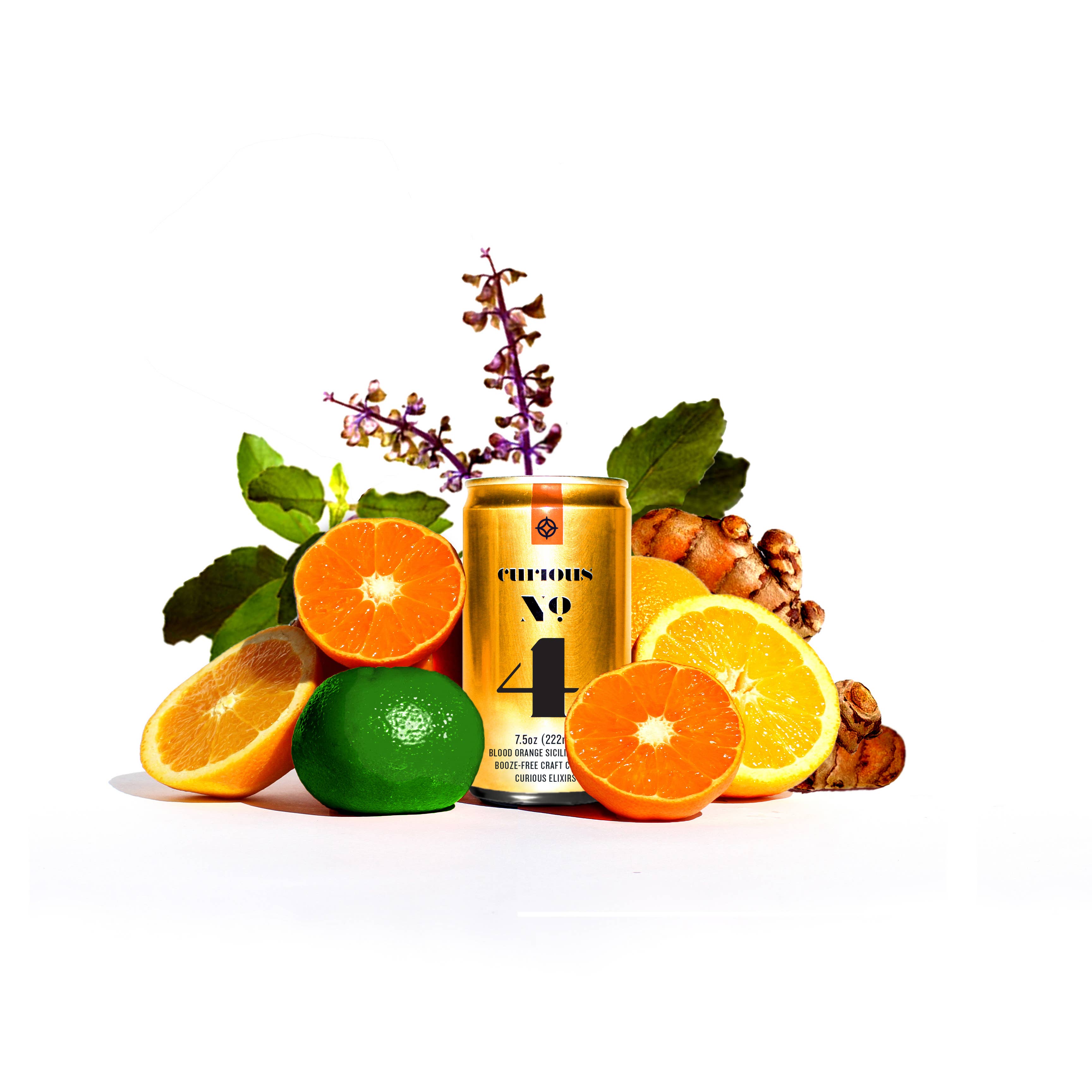 Curious Elixir No. 4 - Blood Orange Sicilian Spritz (4-Pack of Mini Cans)