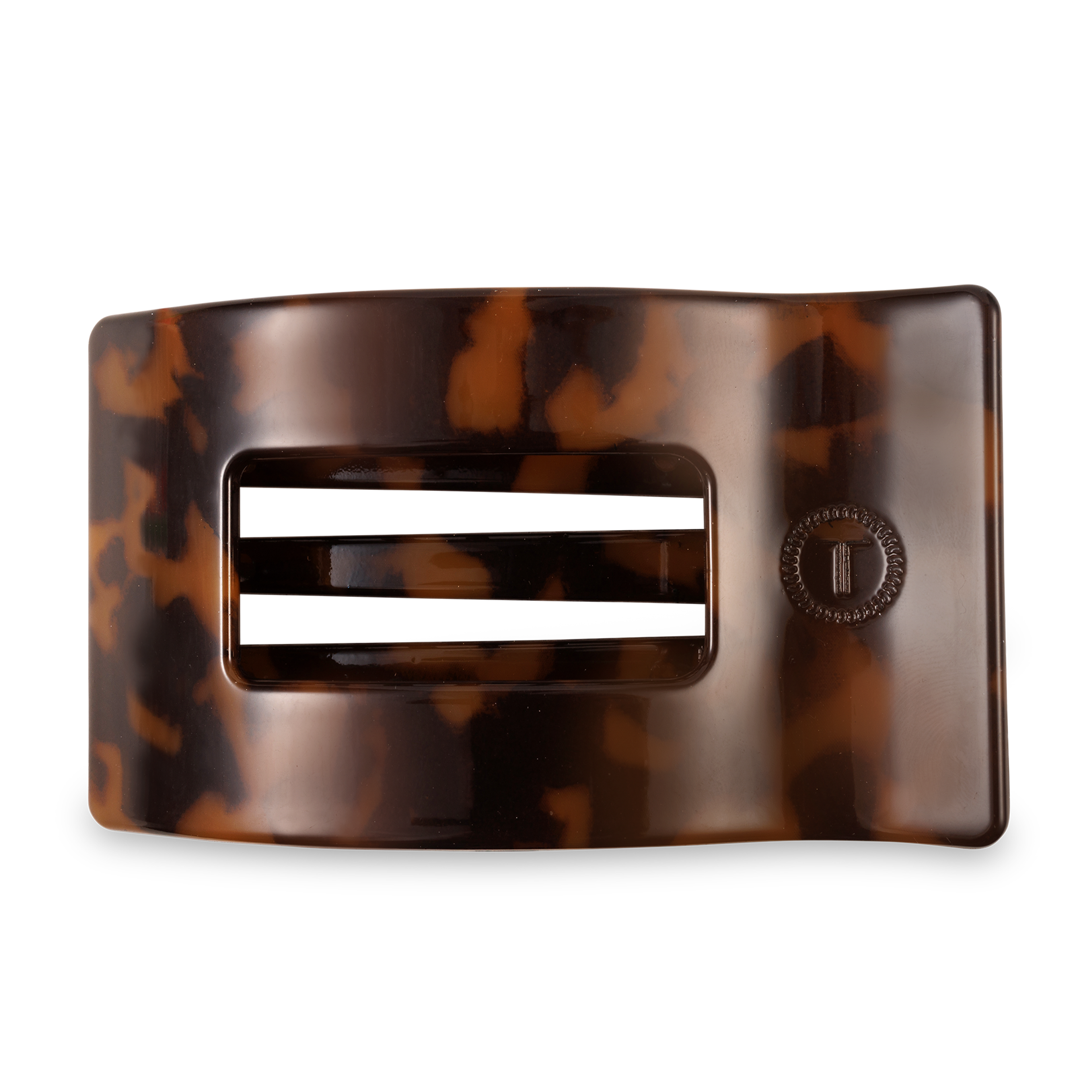 Flat Rectangle Hair Clip | Large | Tortoise