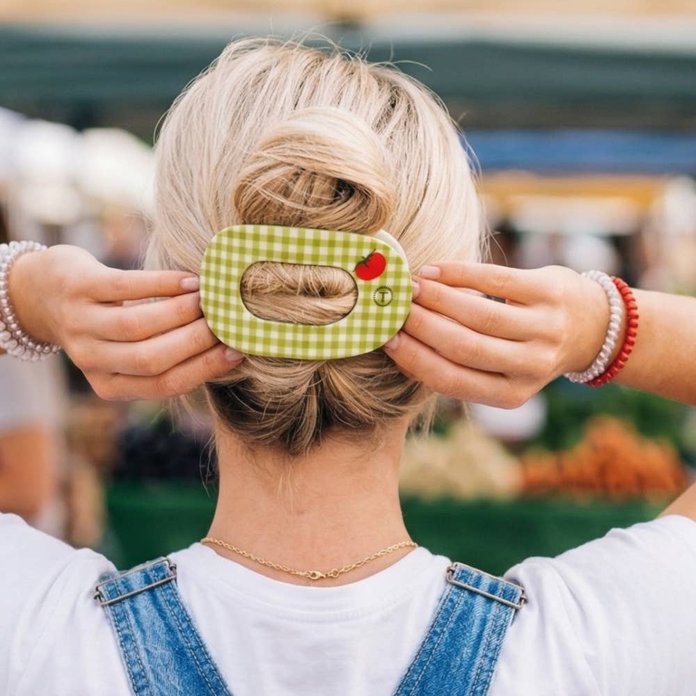 Flat Round Hair Clip | Large | Locally Grown