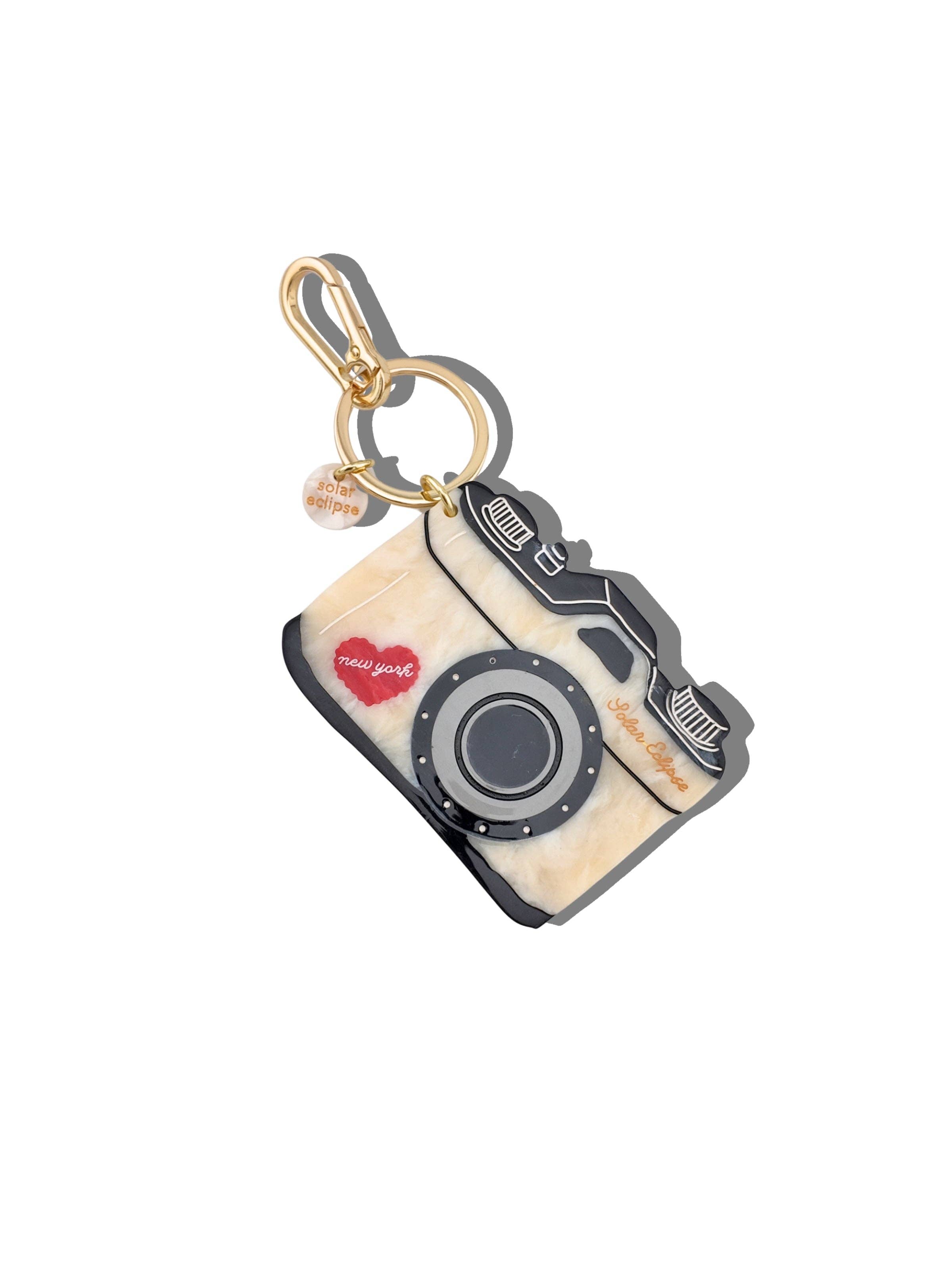 NY Vintage Camera Bag Charm & Keychain