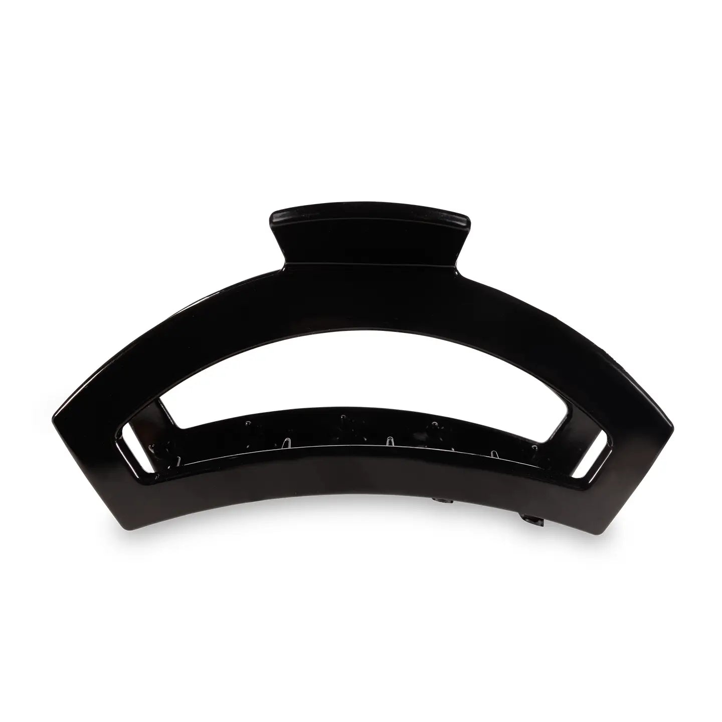 Open Jet Black Large Hair Clip