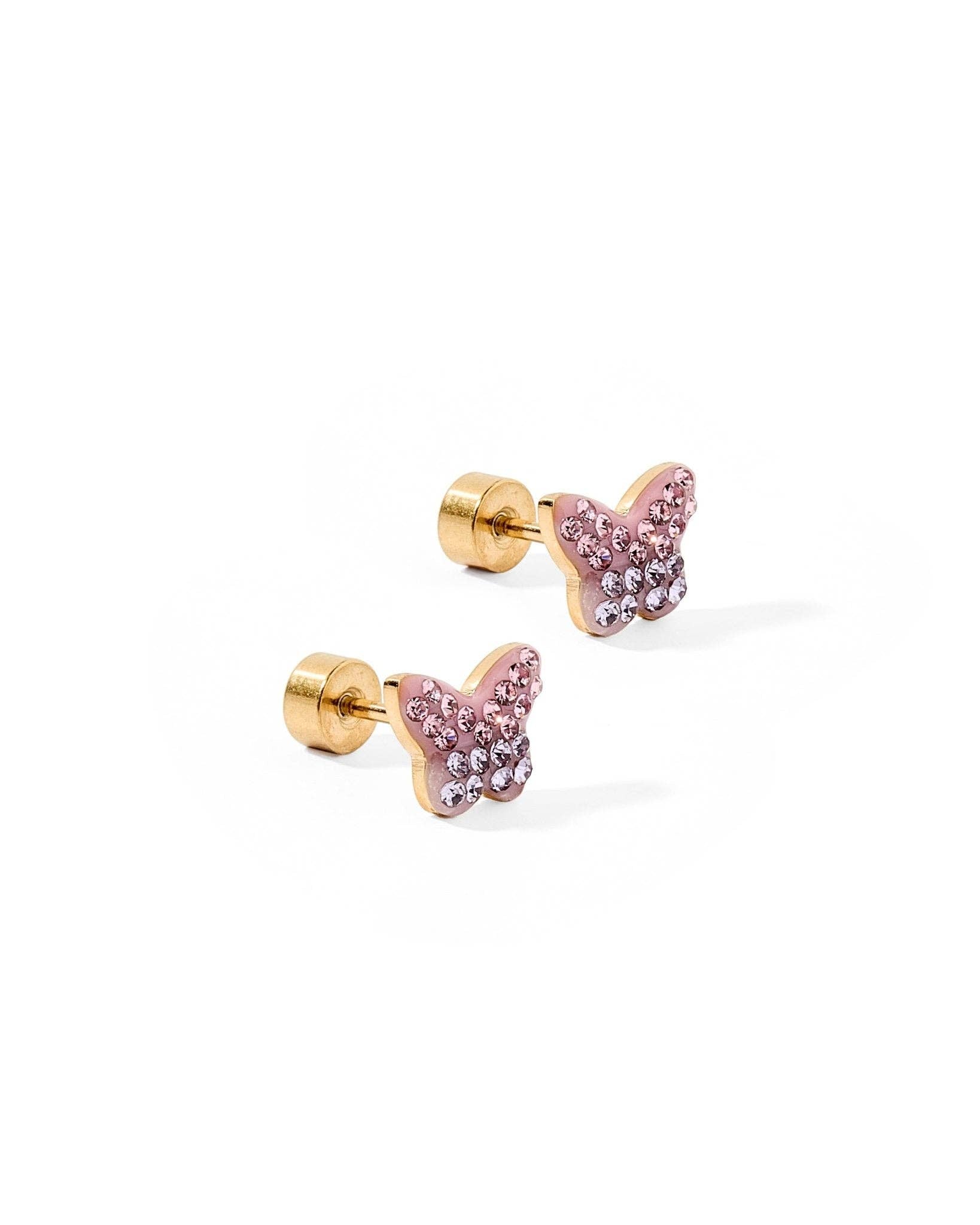 Bindi Butterfly Screwback Stud Earrings