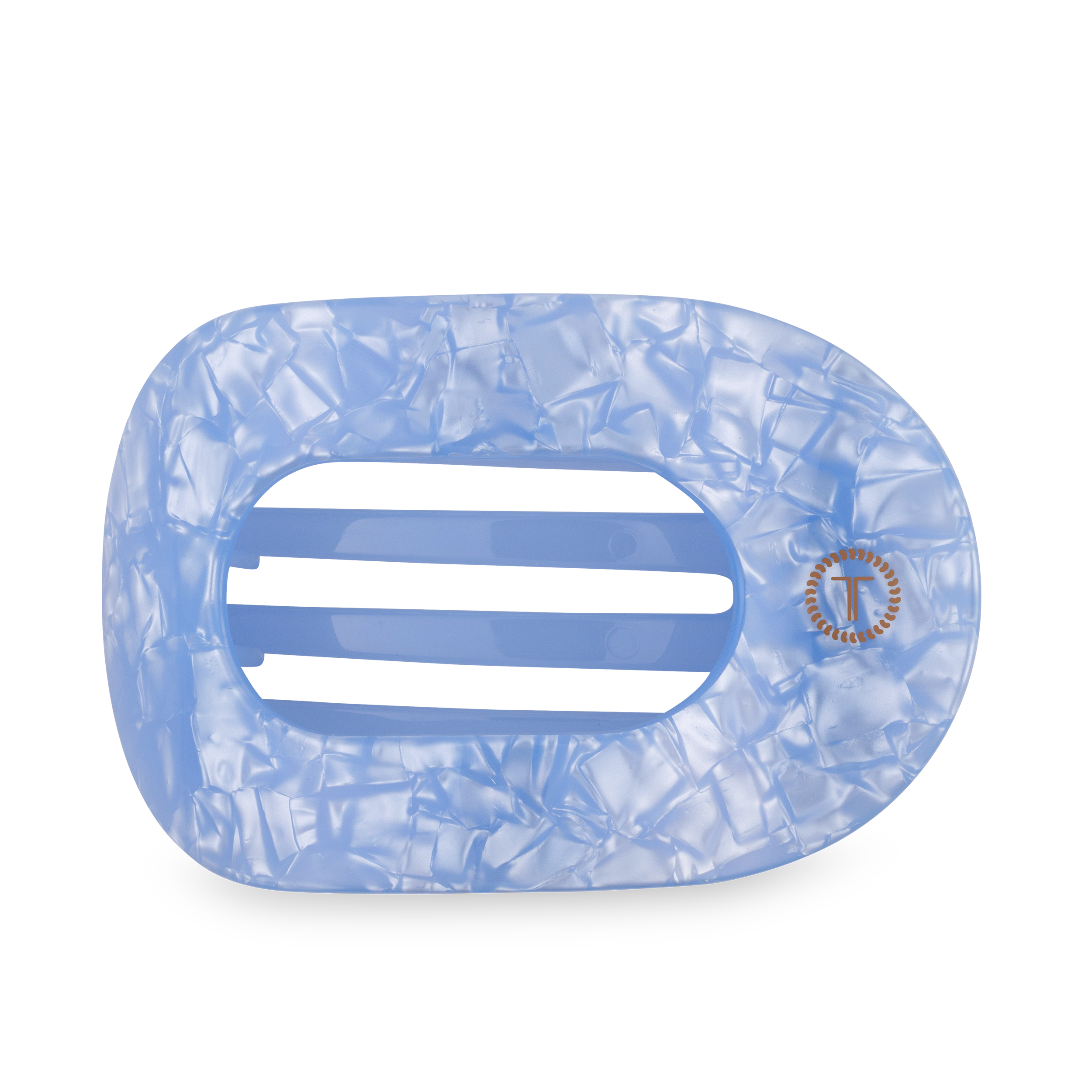 Flat Round Hair Clip | Large | Blue Lagoon