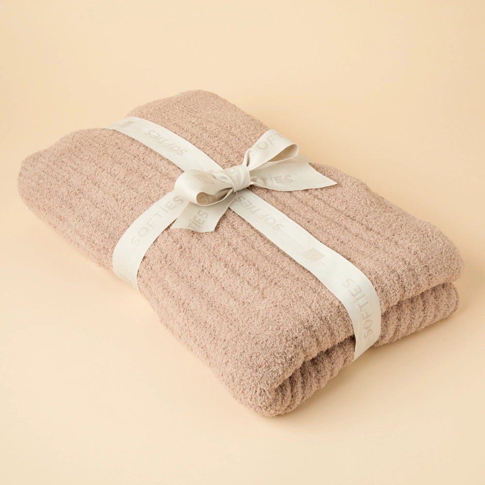 Coco Solid Rib Marshmallow Blanket