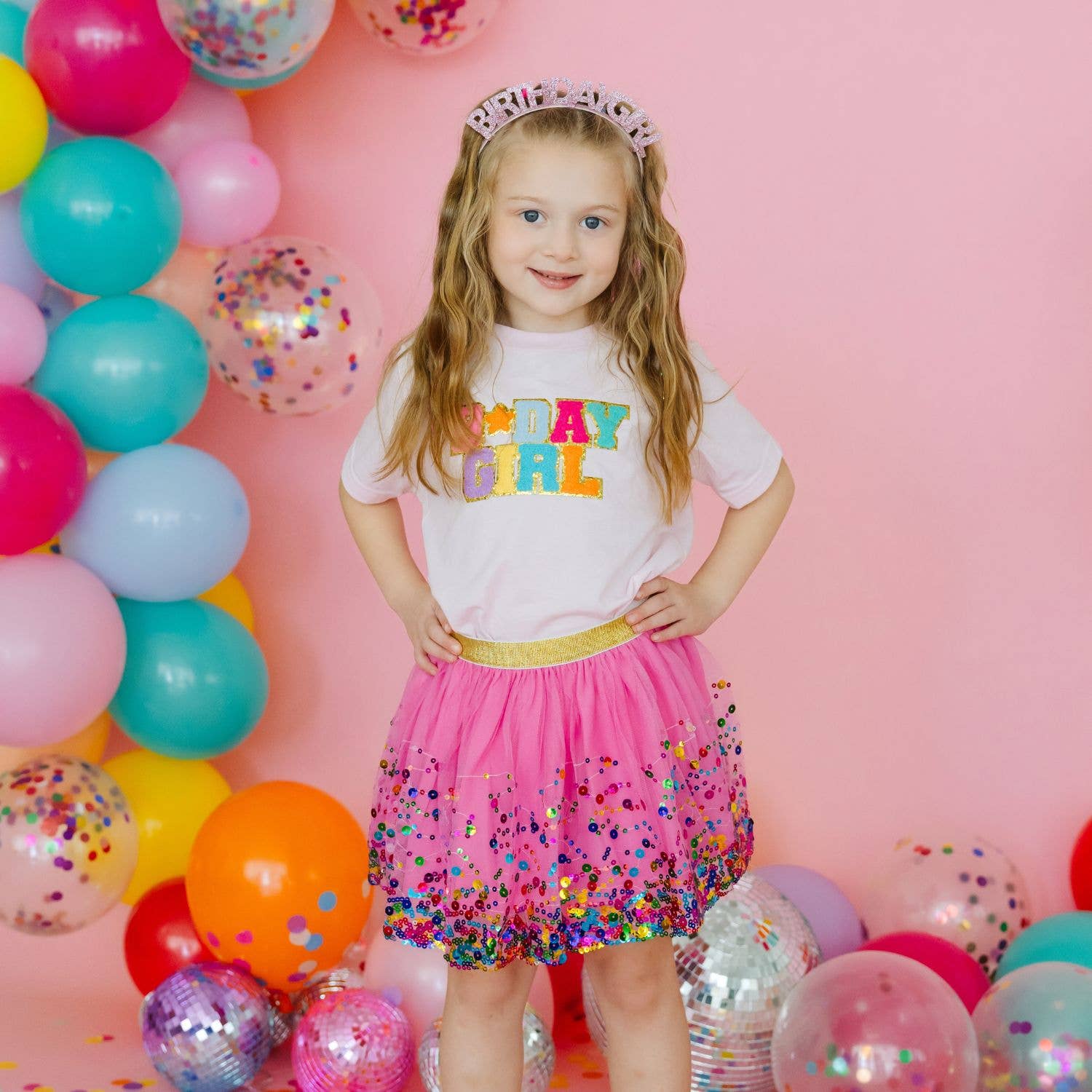 Pink 'Birthday Girl' Headband