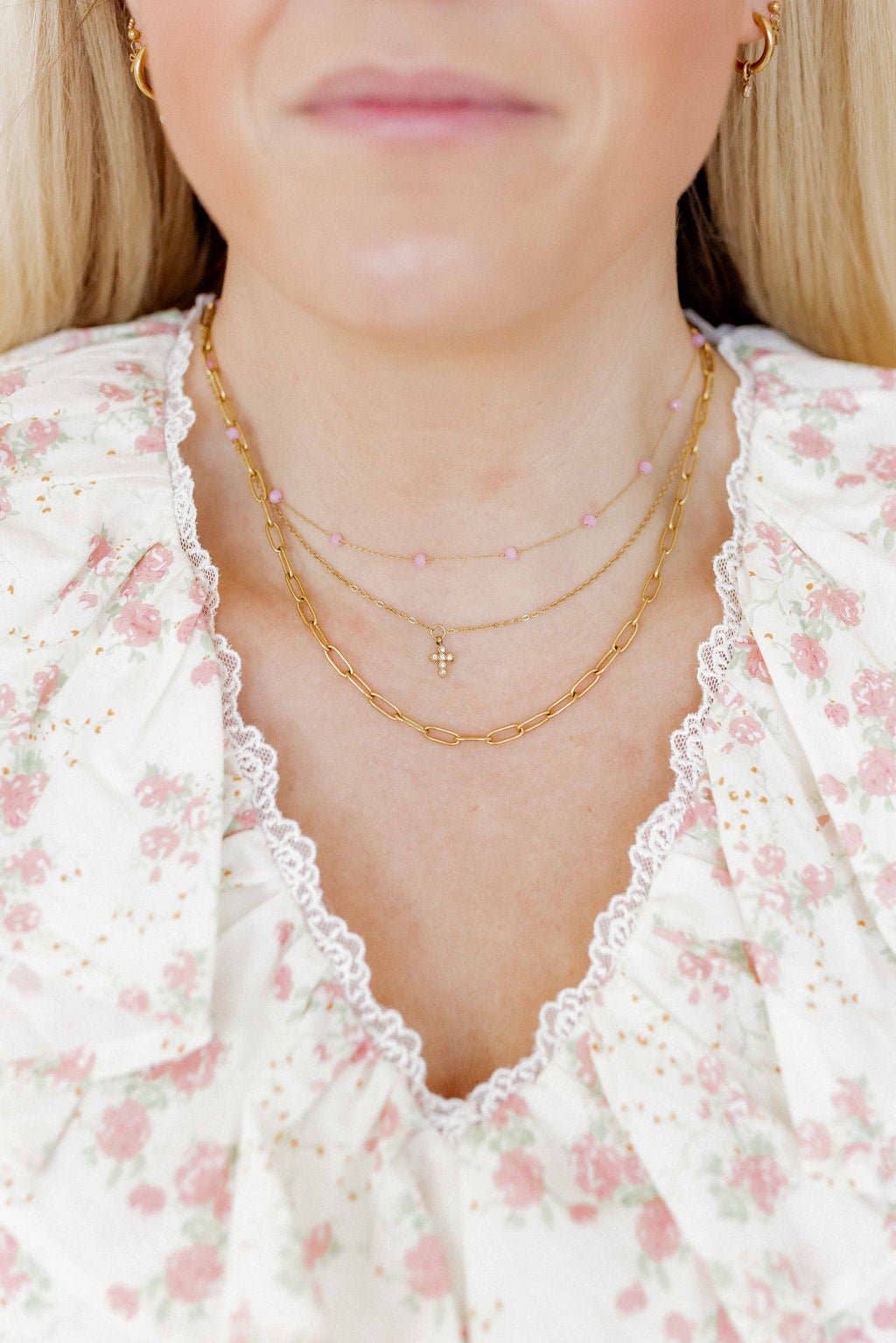 Palmer Paperclip Gold Necklace