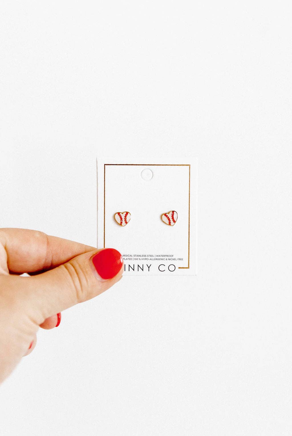 Baseball Screwback Stud Earrings