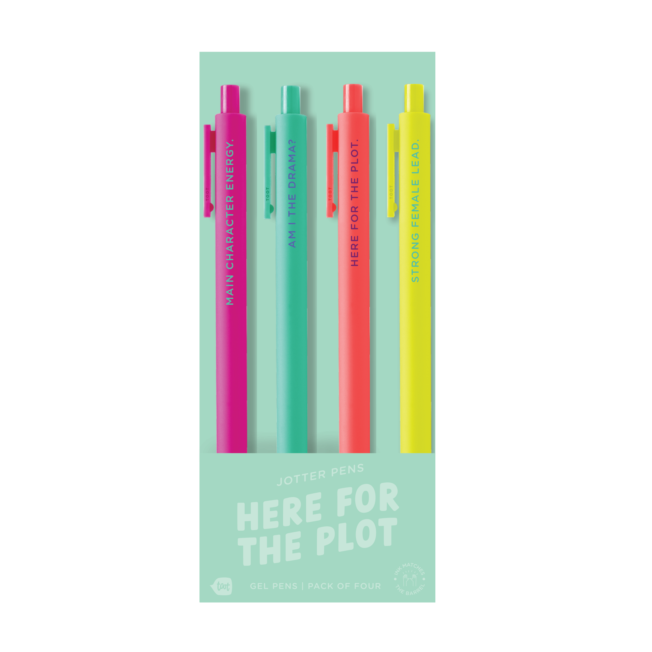 Jotter Pen Set 4 Pack: Let's Go Girls