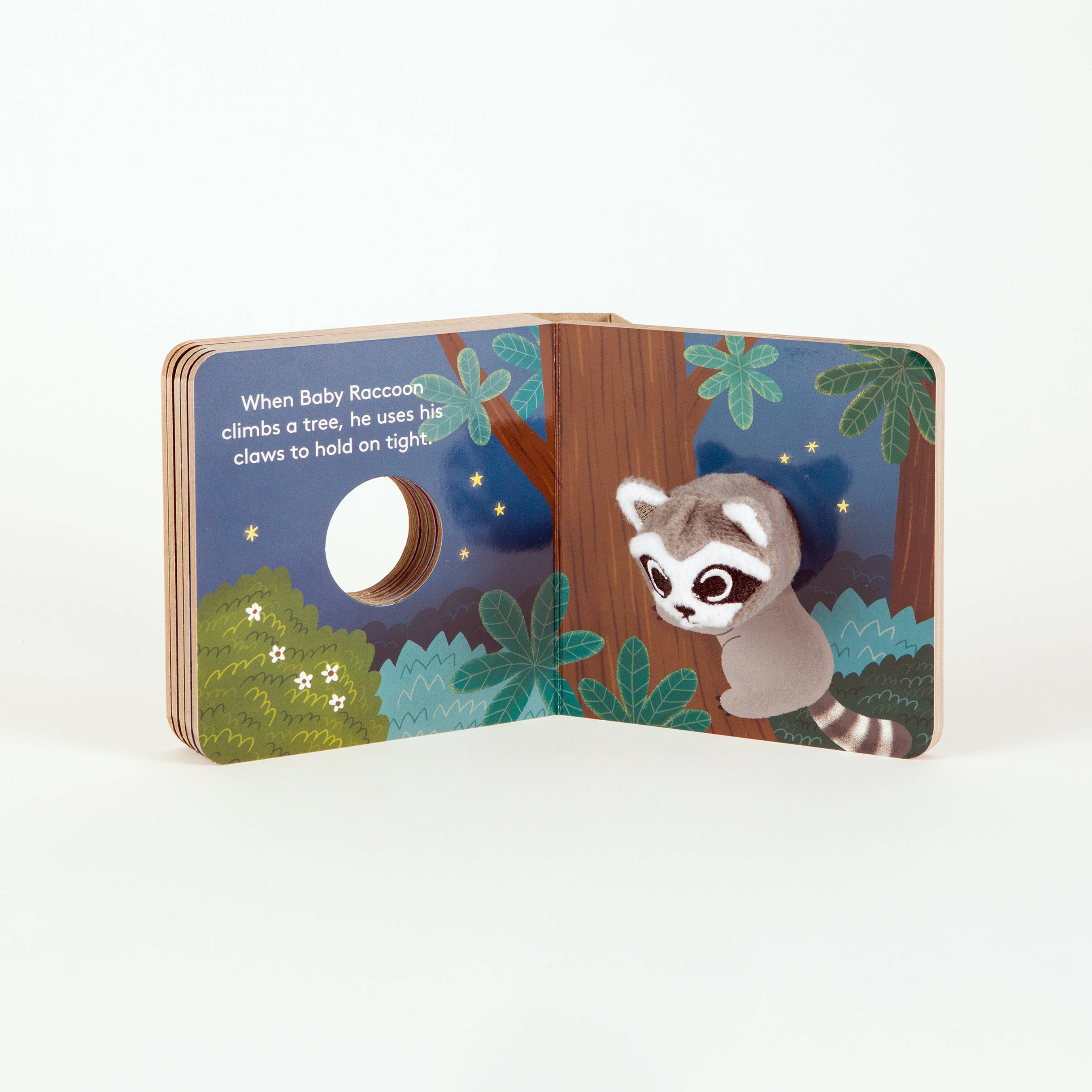 Baby Raccoon Finger Puppet Book