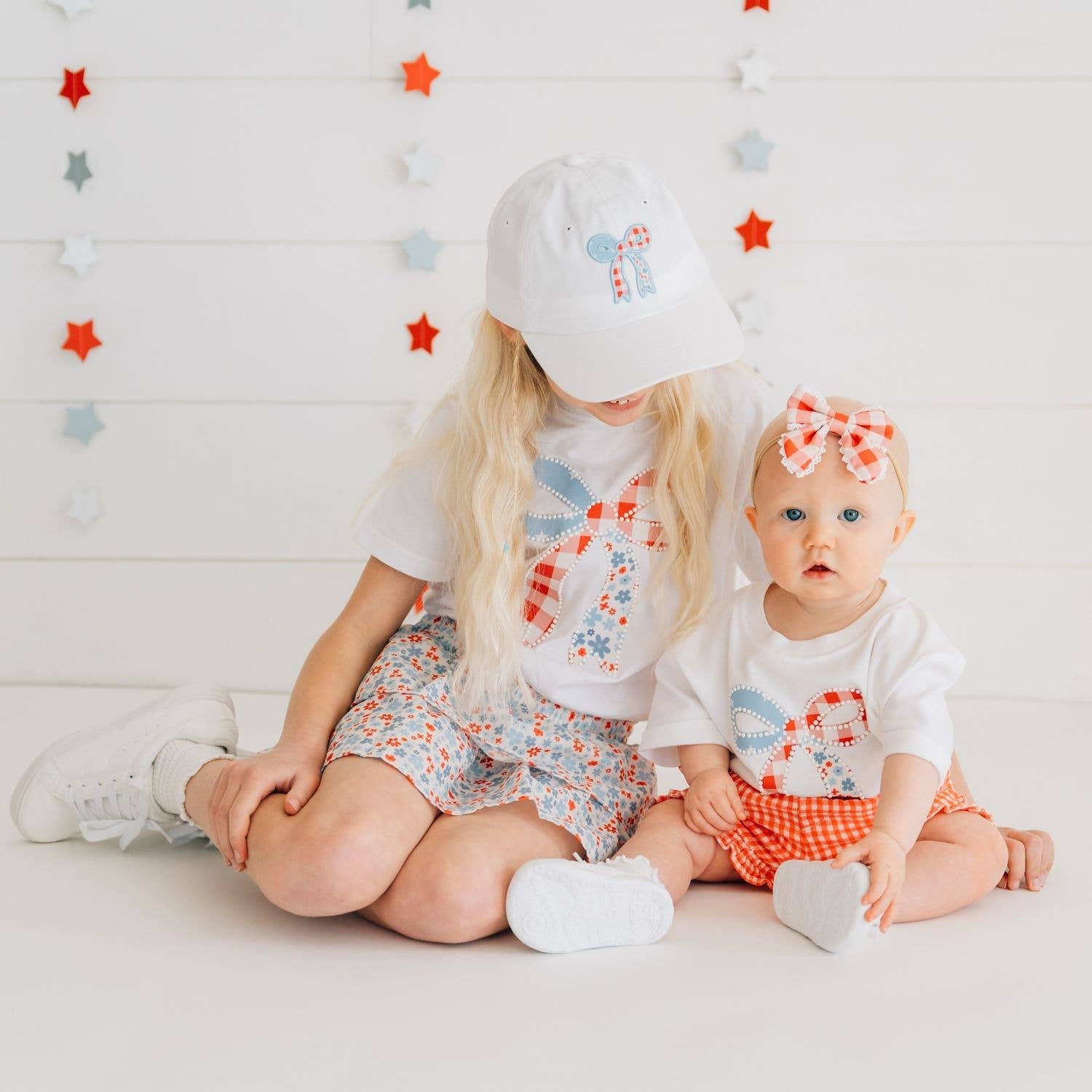 Patriotic Floral Skort
