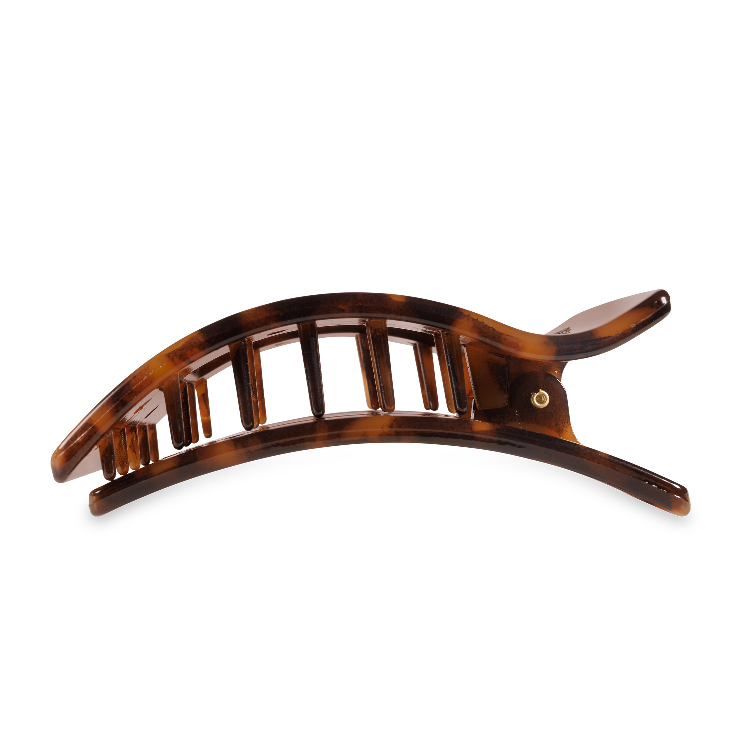 Flat Rectangle Hair Clip | Large | Tortoise