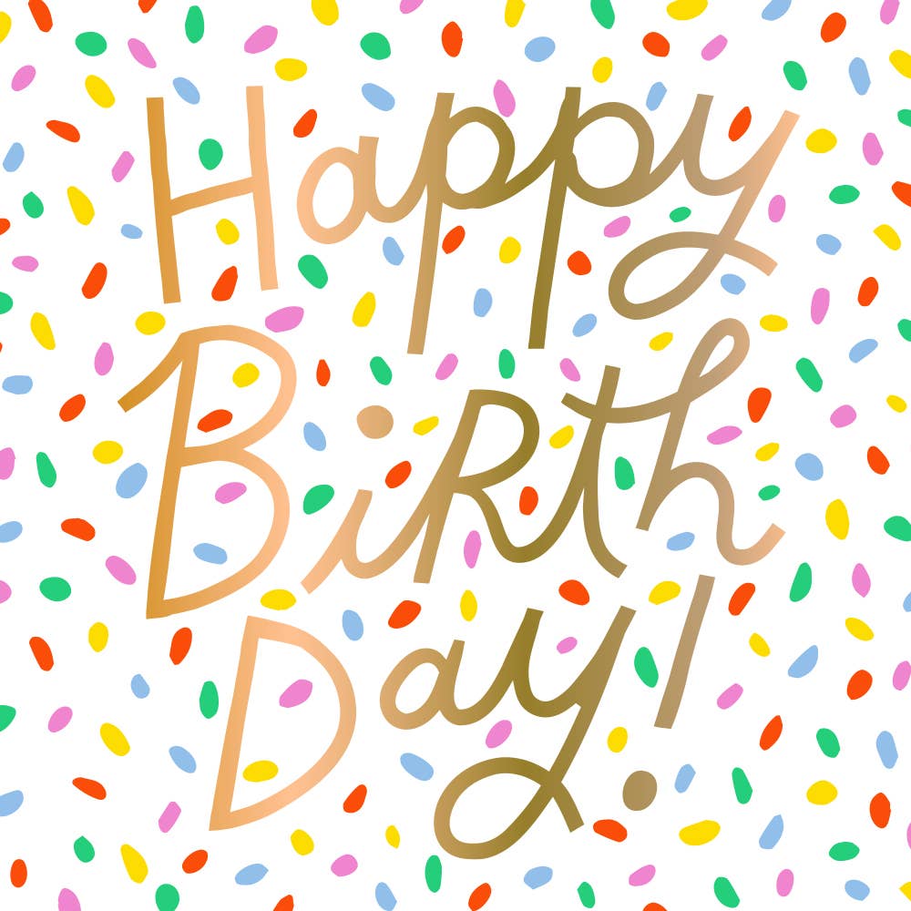 'Happy Birthday' Cocktail Napkins