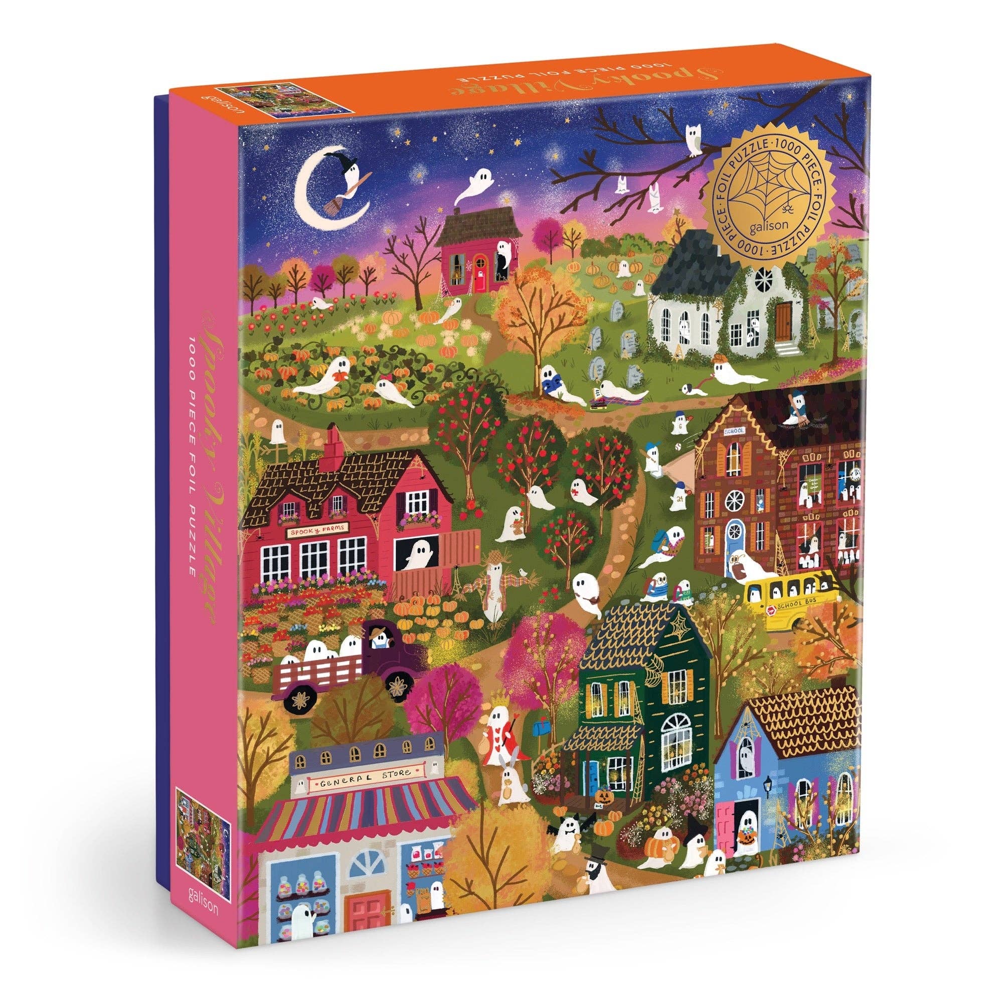 Joy Laforme Spooky Village 1,000 Piece Foil Puzzle