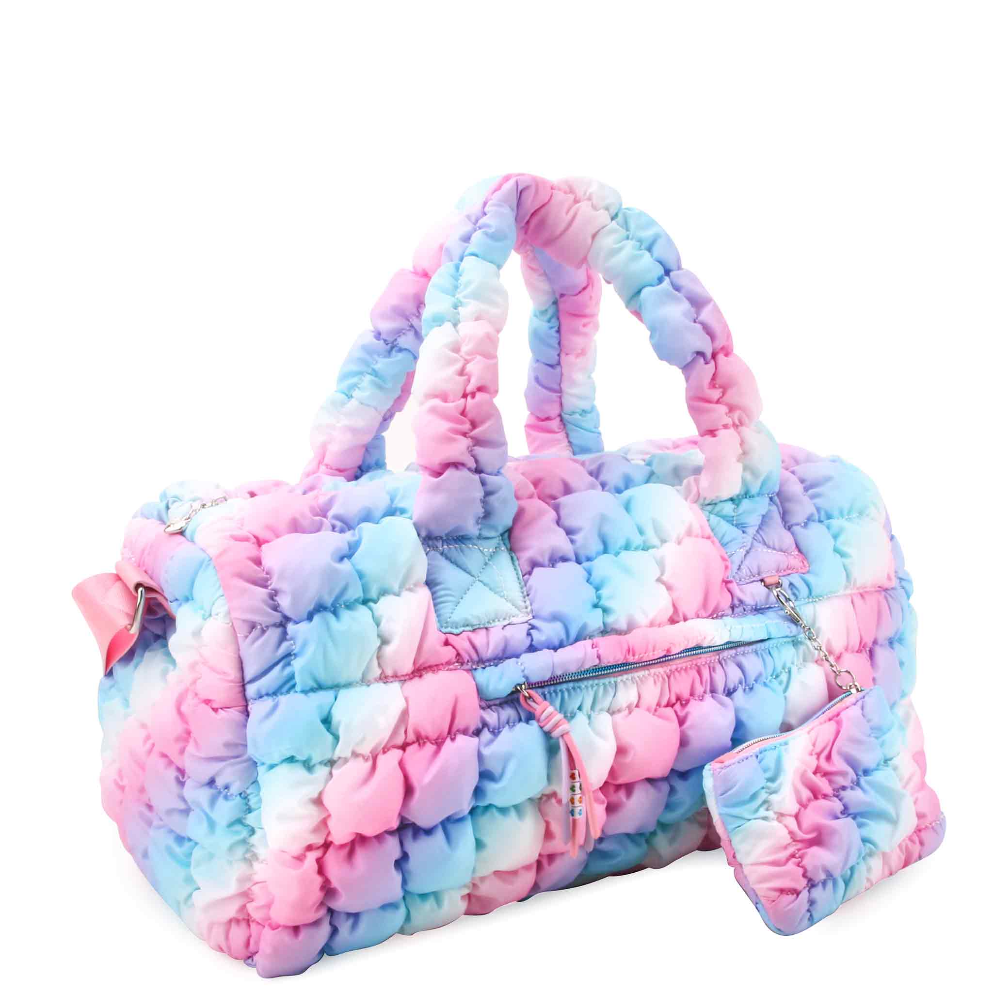 Icy Ombre Quilted Large Duffle Bag