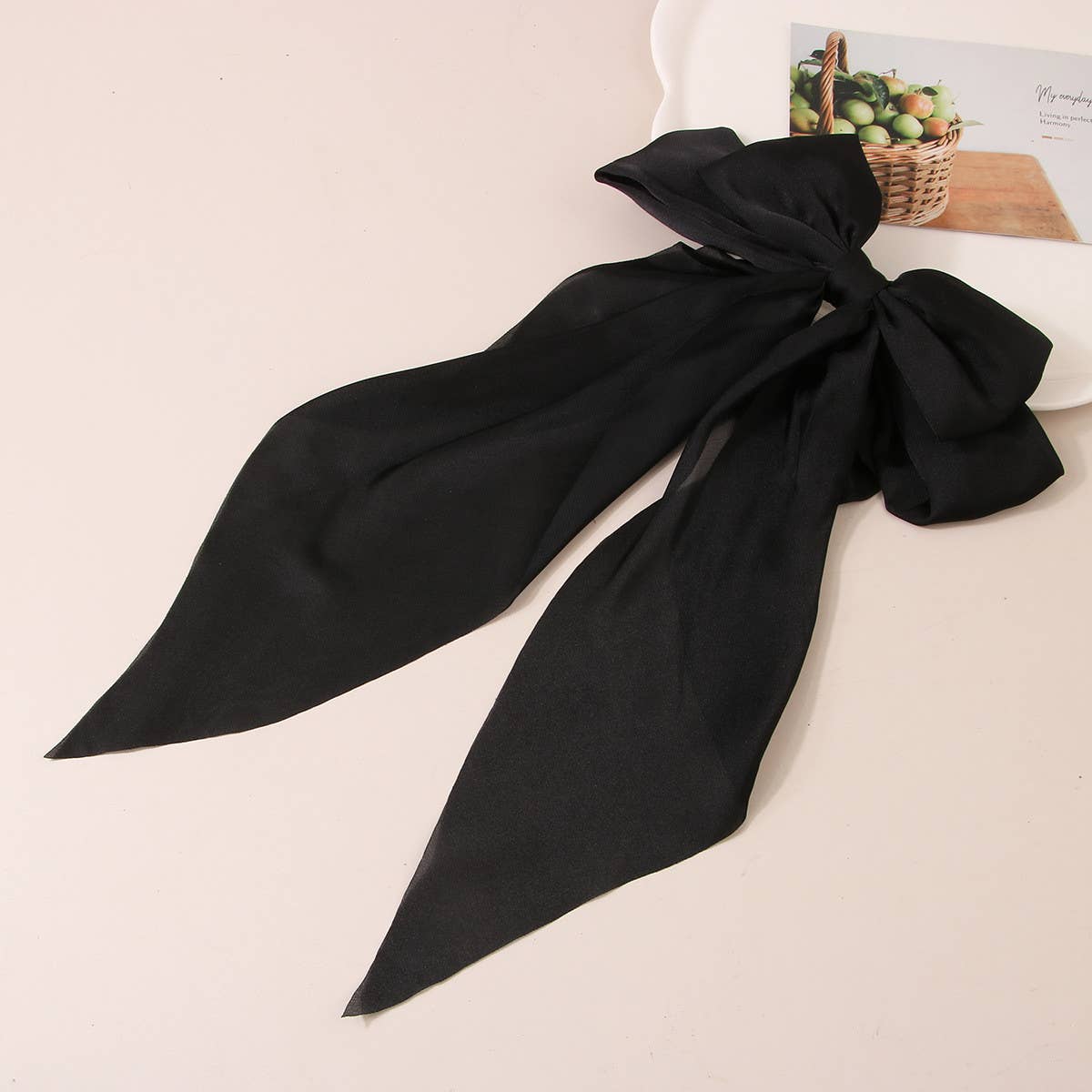 Black Hair Bow
