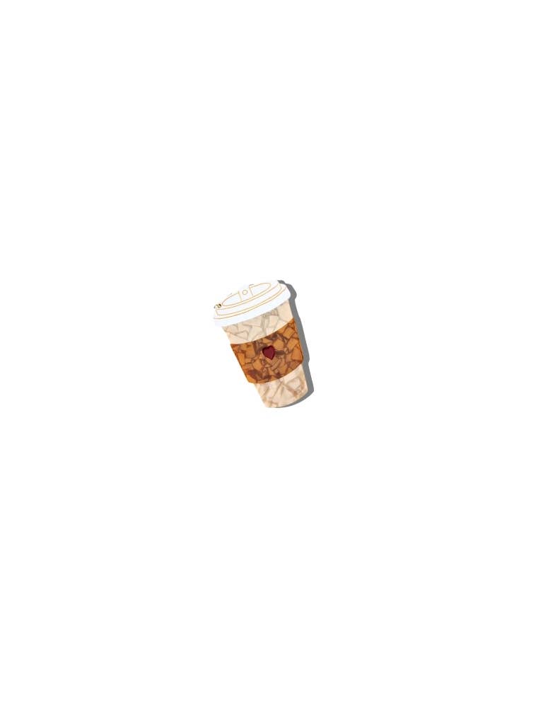 Coffee Brooch Pin